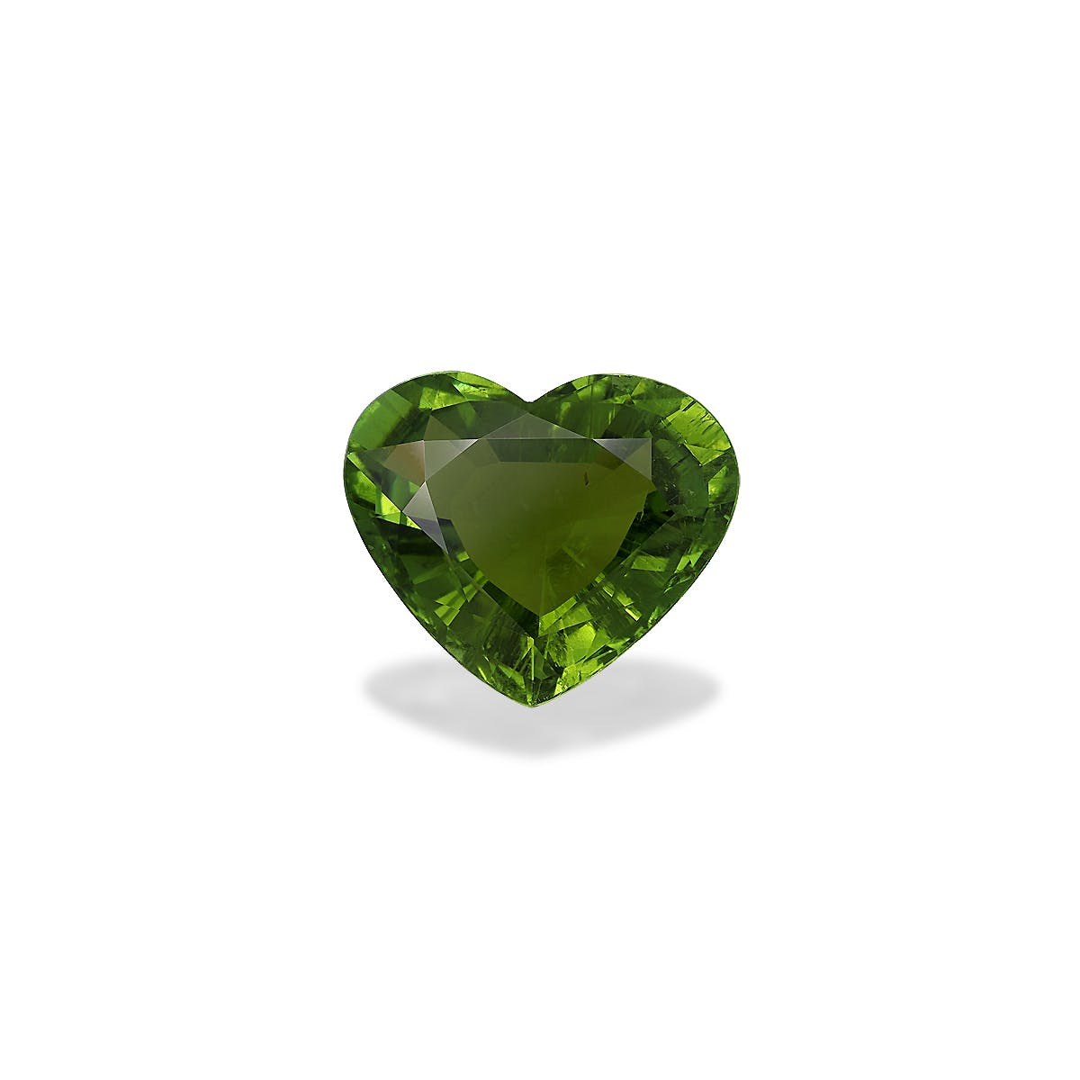 Paraiba Tourmaline Heart Fine Step Cut Olive Green