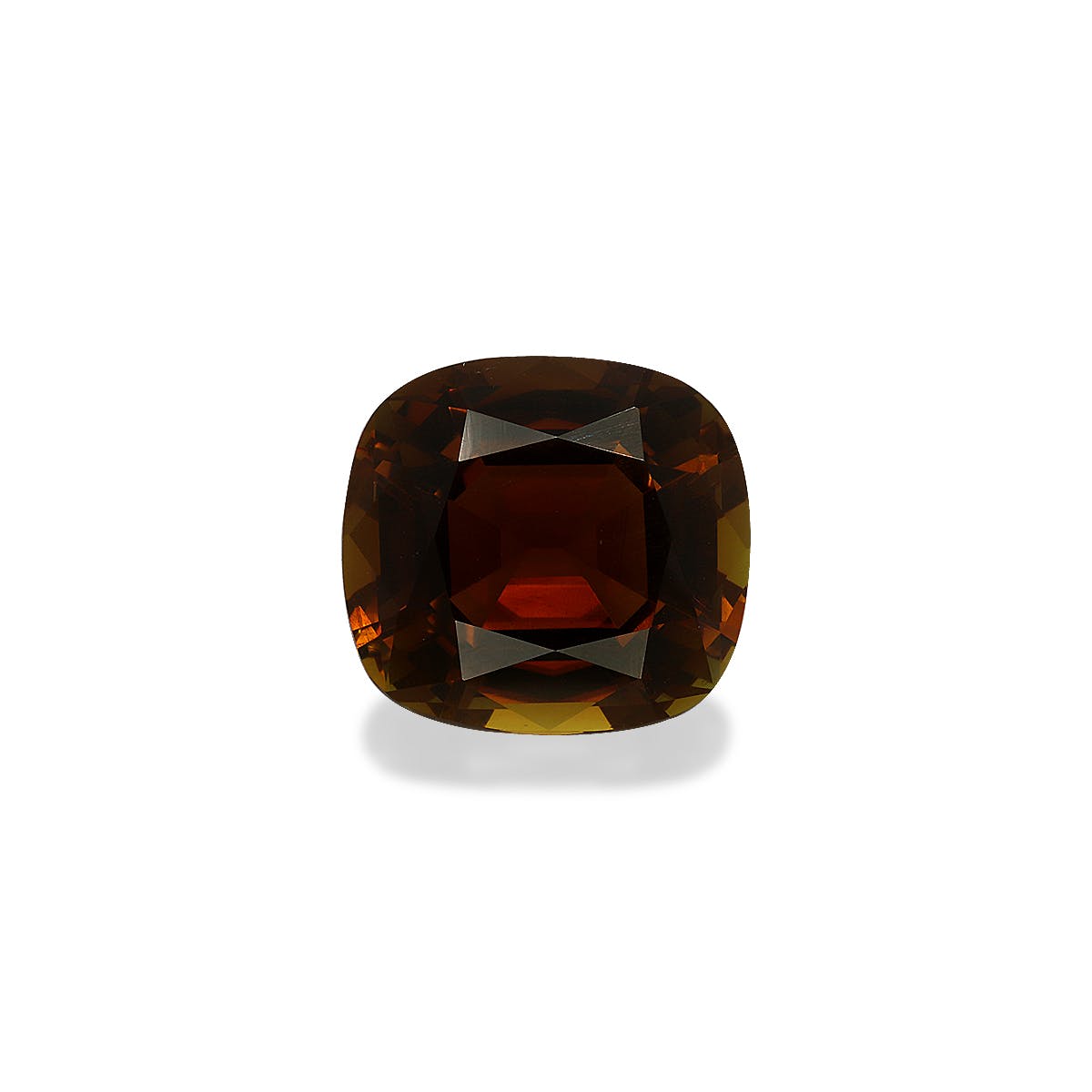 Cuprian Tourmaline Cushion Fine Step Cut Brown