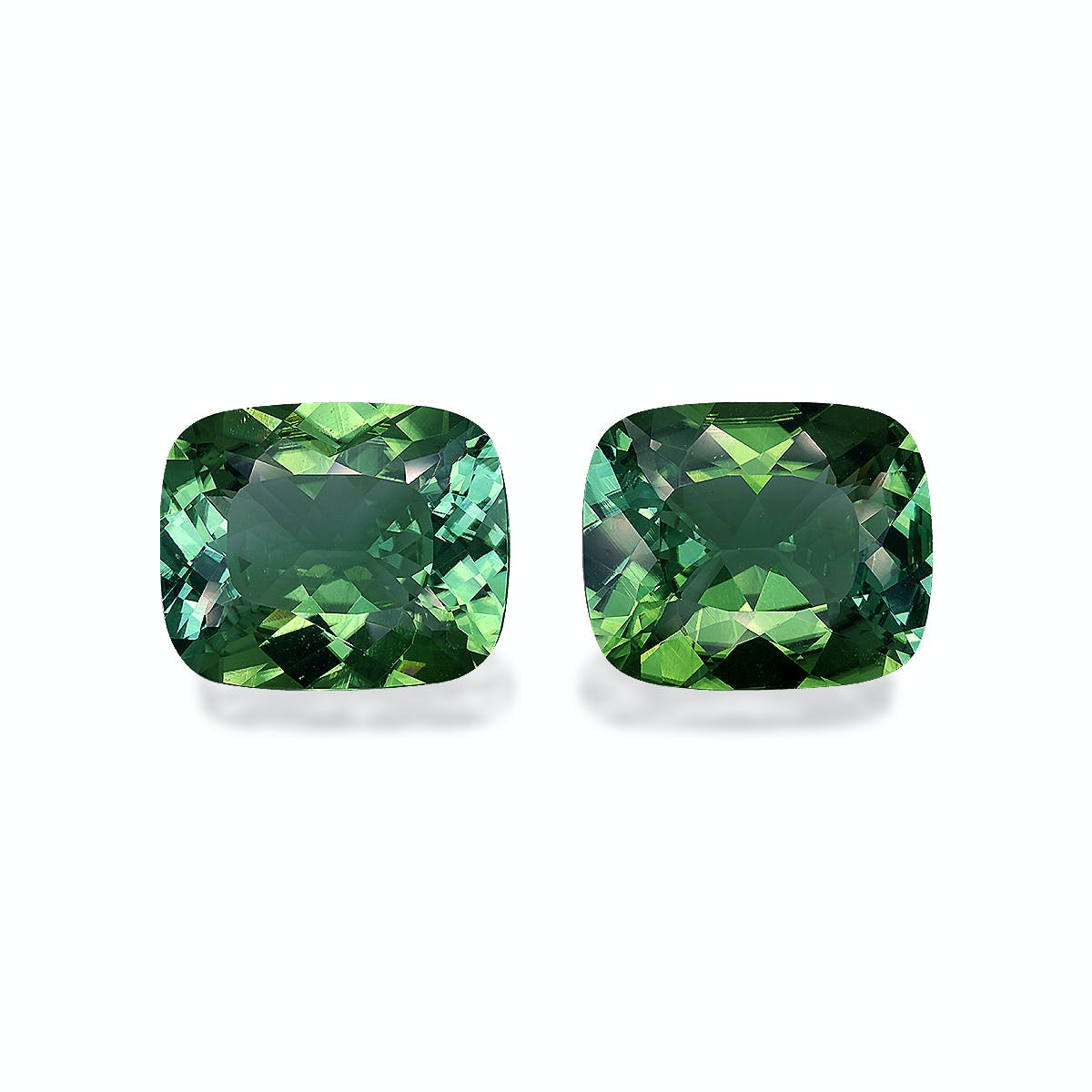 Paraiba Tourmaline Cushion Modified Brilliant Cut Moss Green