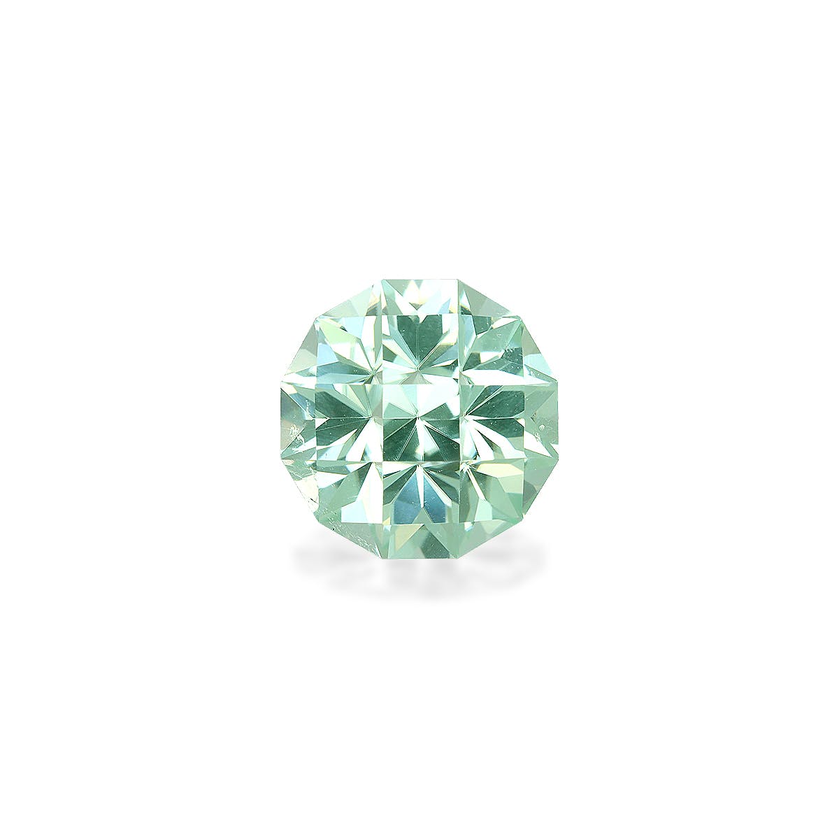 Paraiba Tourmaline Round Checkered Cut Green