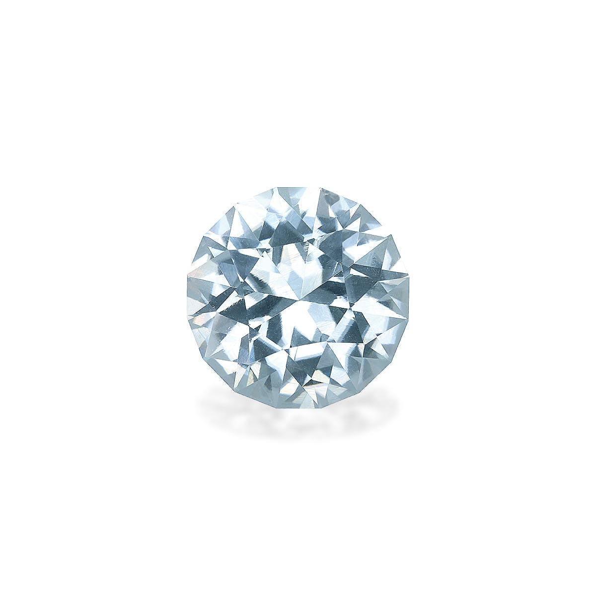 Paraiba Tourmaline Round Brilliant Diamond Cut Sky Blue