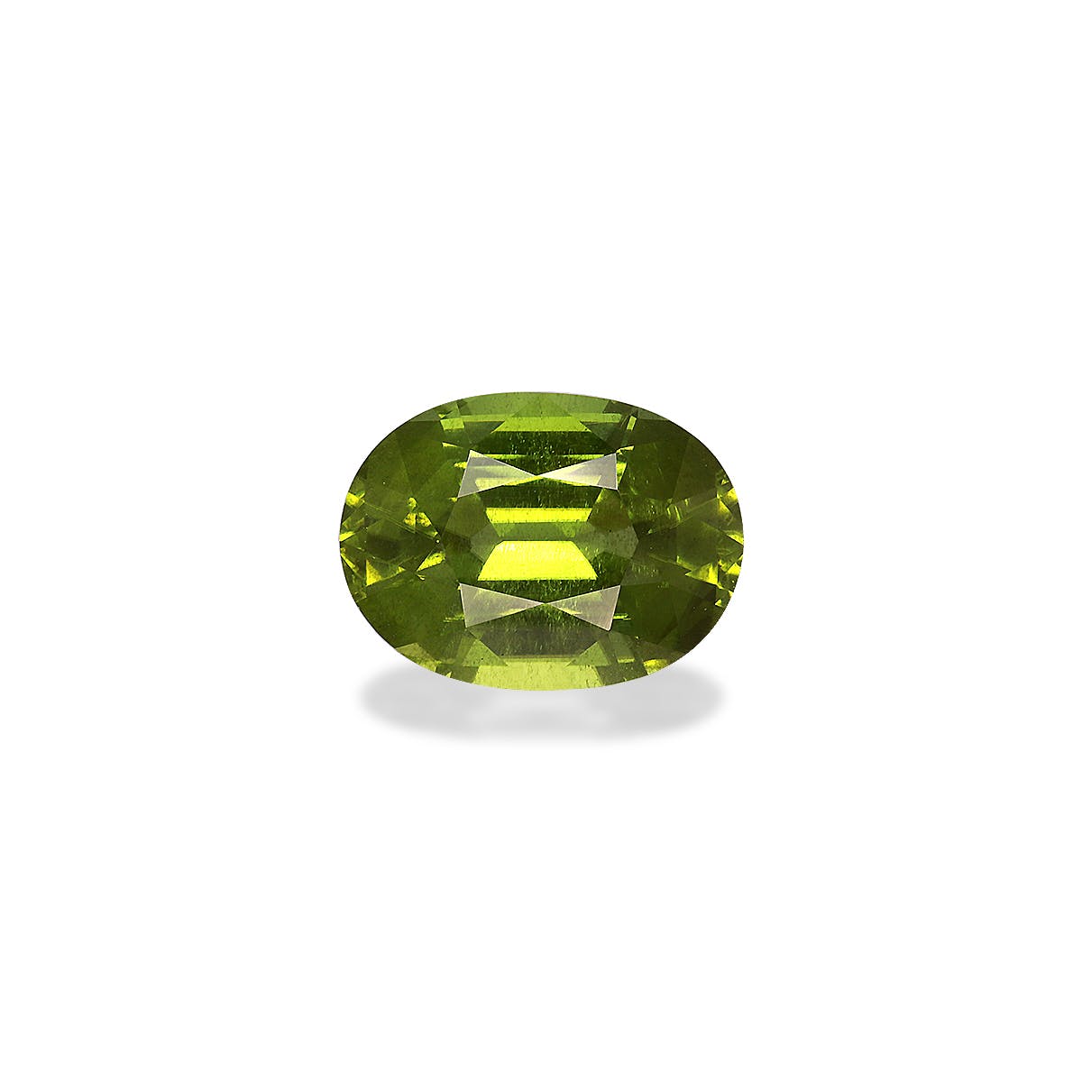 Peridot Oval Fine Step Cut Green