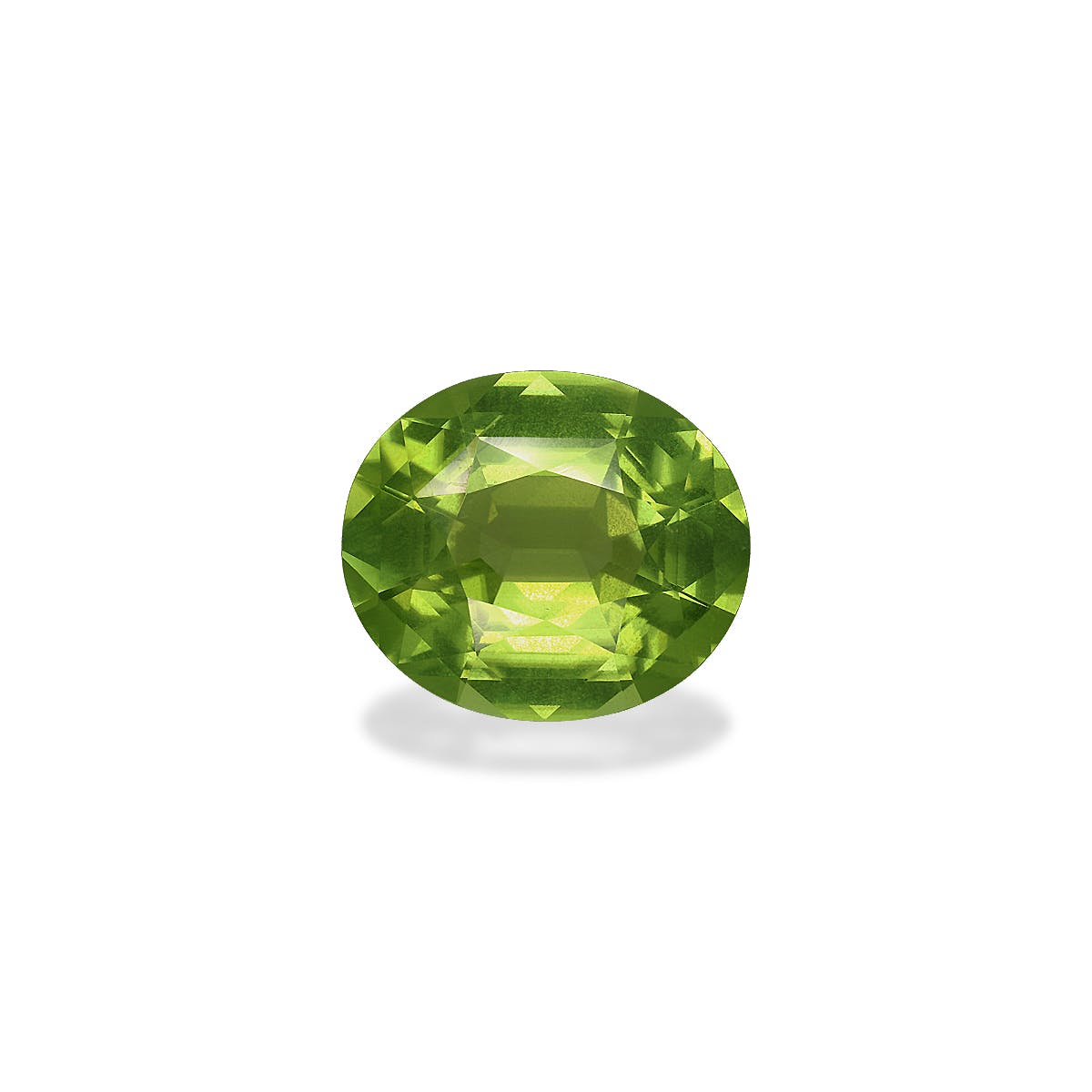 Peridot Oval Fine Step Cut Pistachio Green