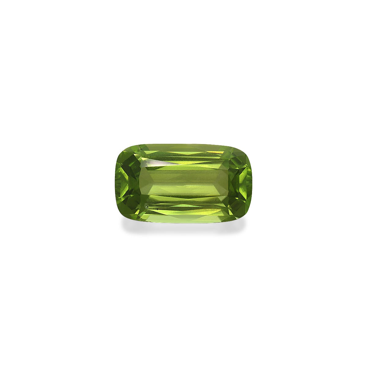 Peridot Cushion Fine Step Cut Lime Green