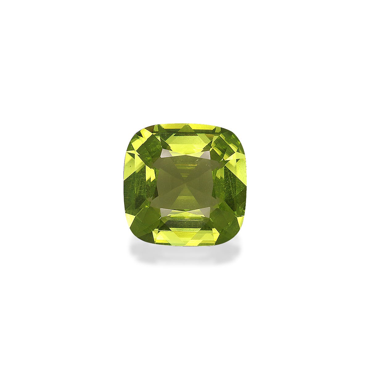 Peridot Cushion Fine Step Cut Green