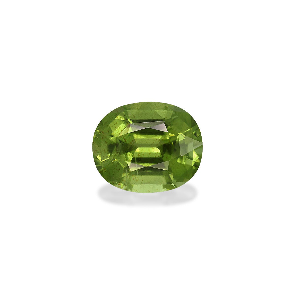 Peridot Oval Fine Step Cut Pistachio Green