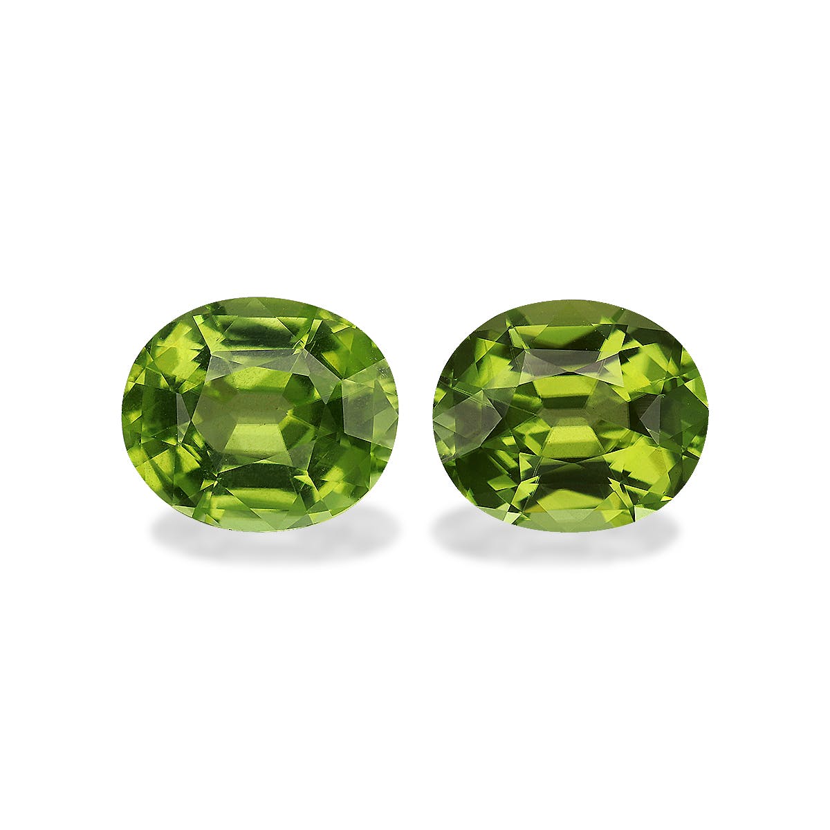 Peridot Oval Fine Step Cut Green