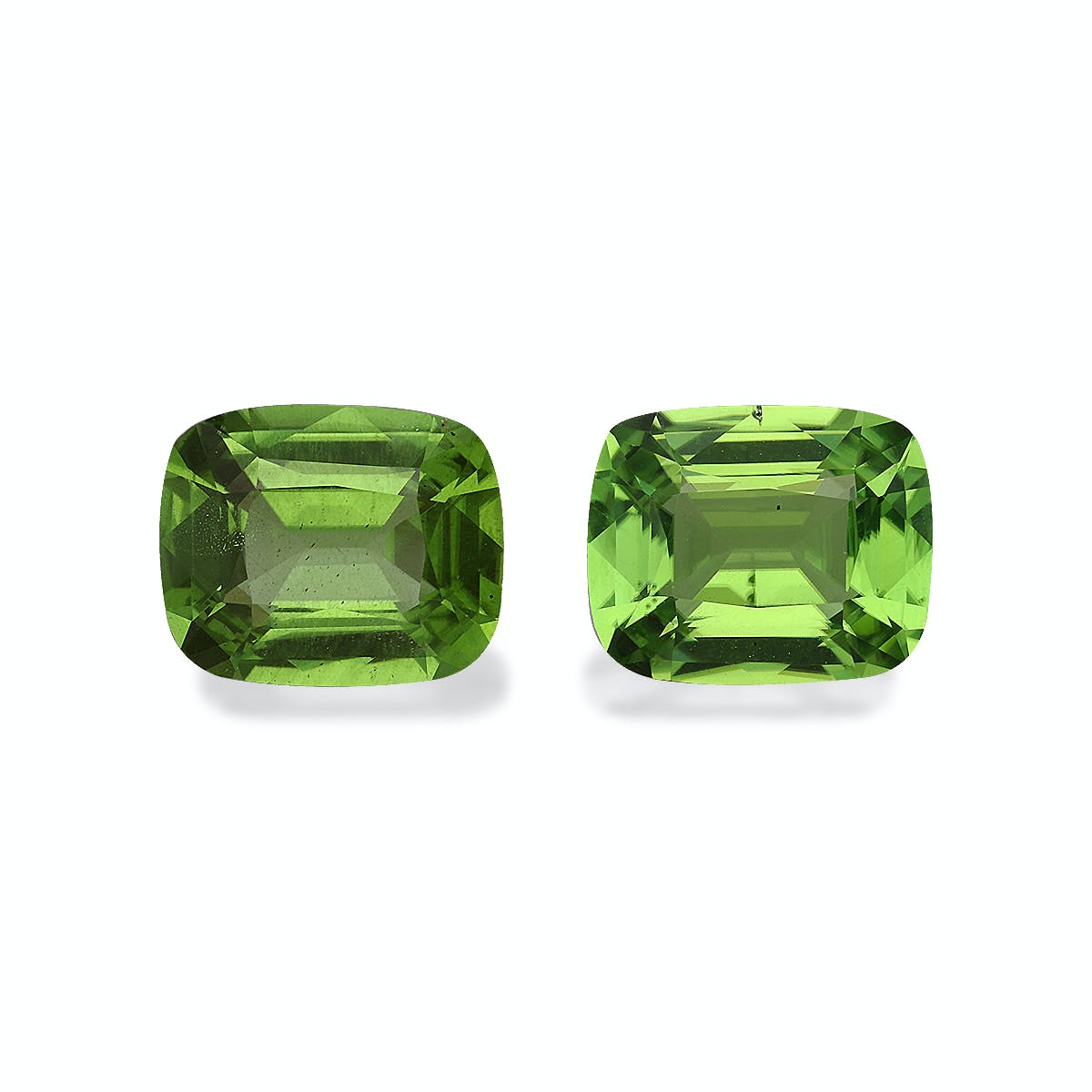 Peridot Cushion Fine Step Cut Green