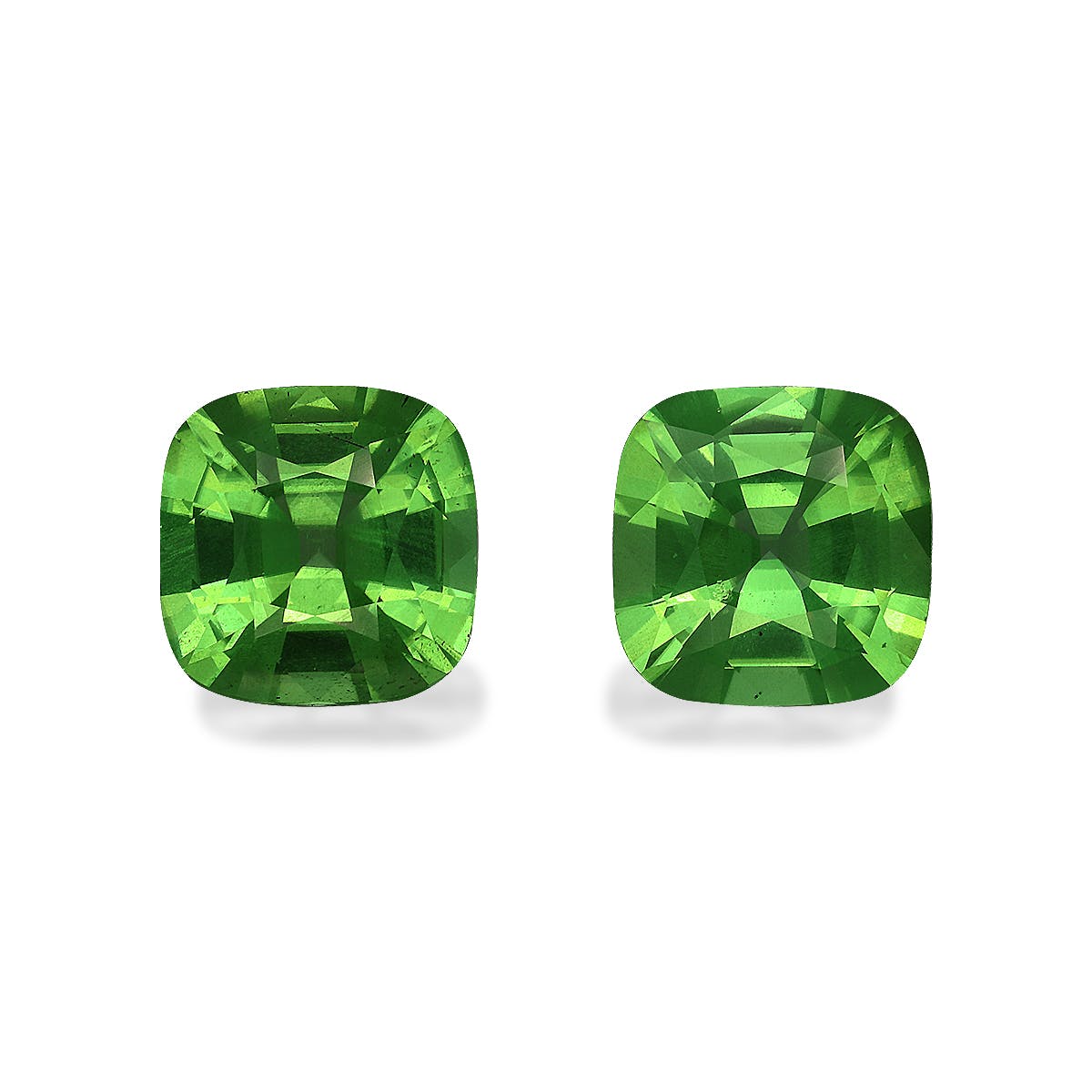 Peridot Cushion Fine Step Cut Green