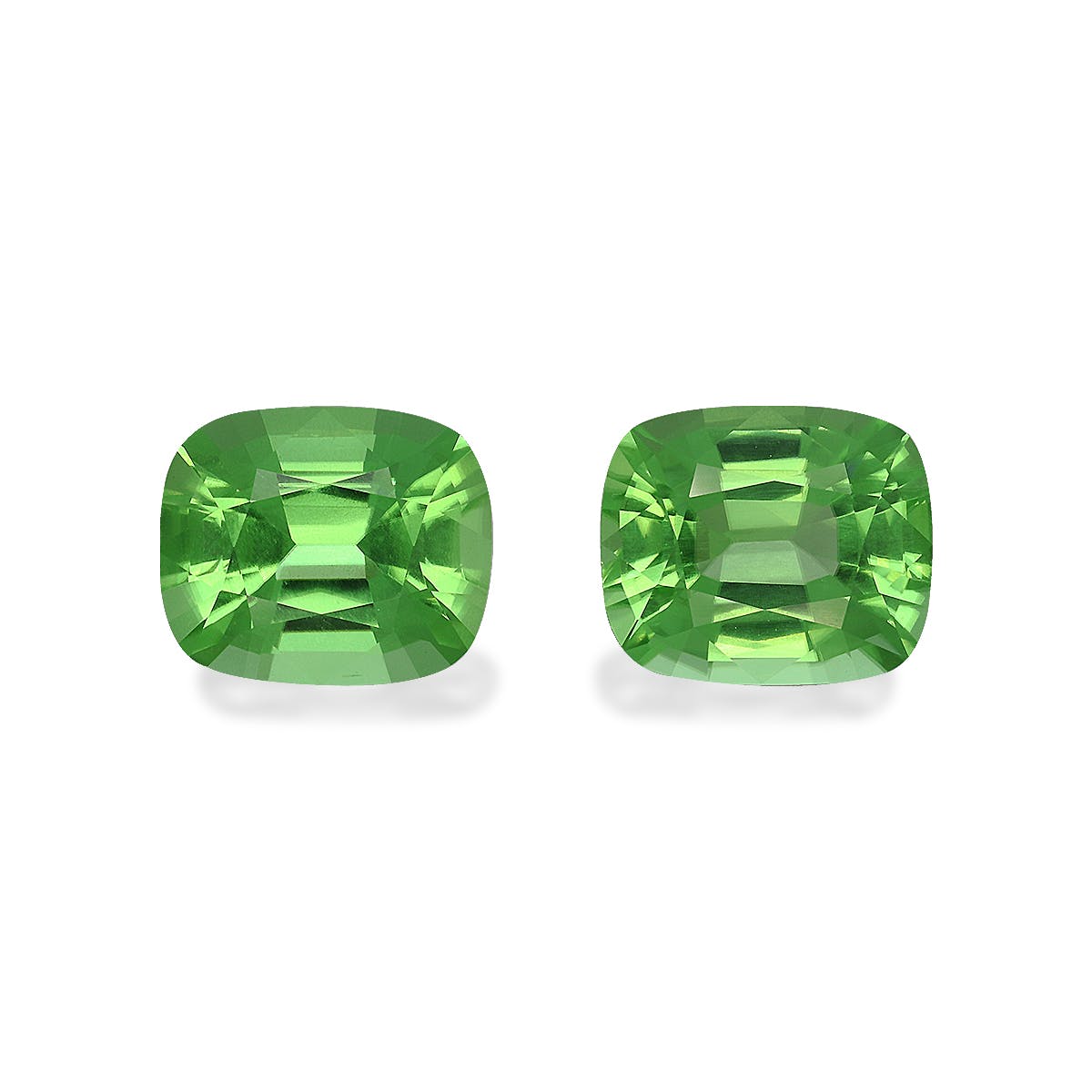 Peridot Cushion Fine Step Cut Green