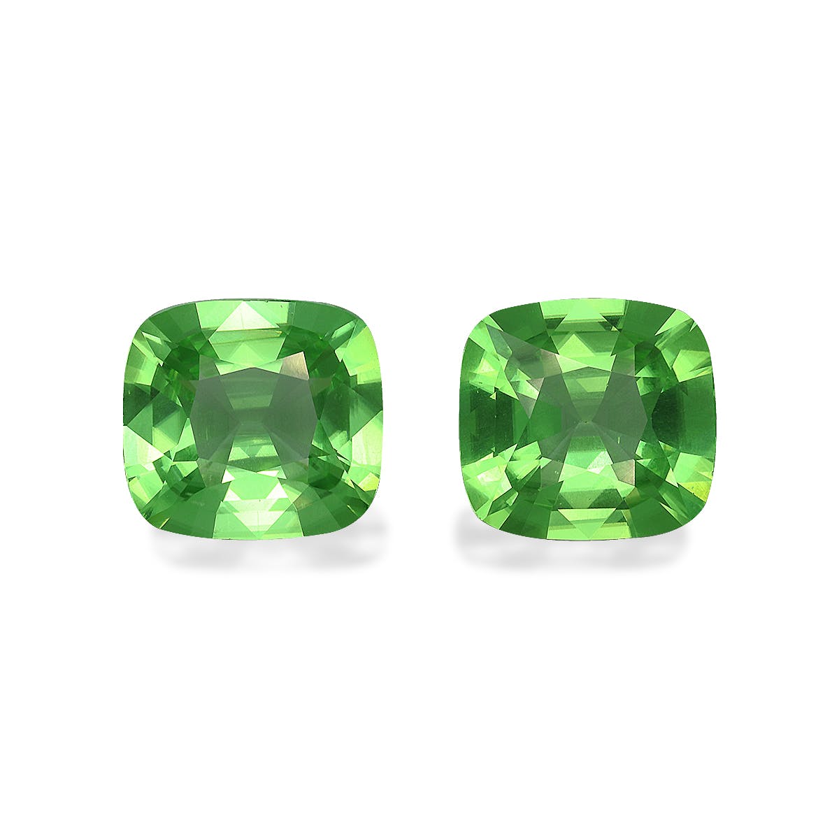 Peridot Cushion Fine Step Cut Green