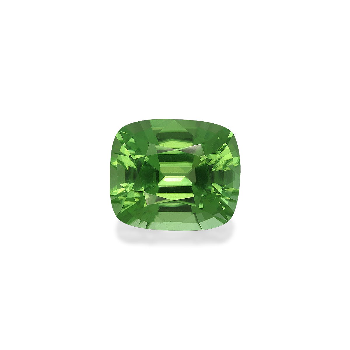 Peridot Cushion Fine Step Cut Green