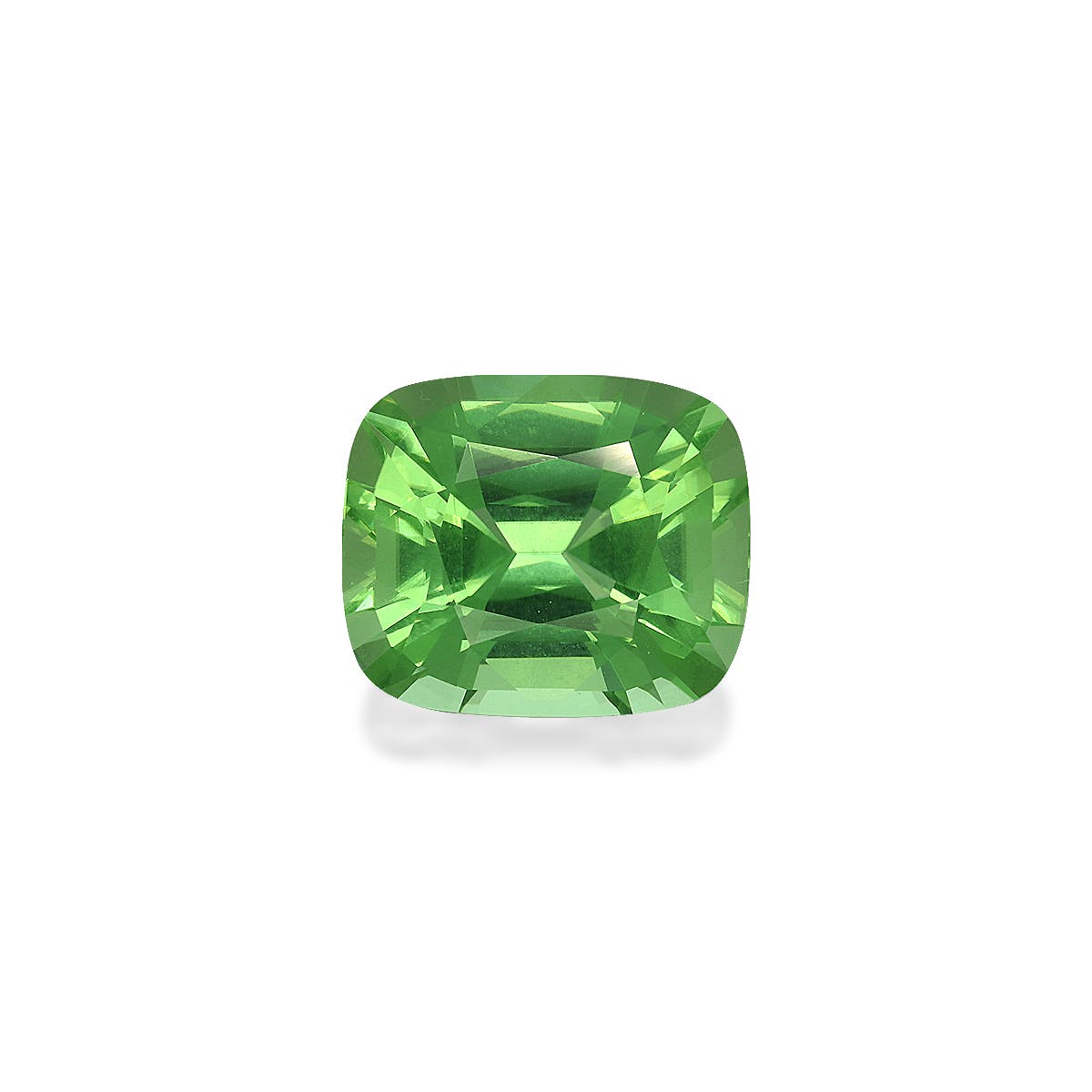 Peridot Cushion Fine Step Cut Green