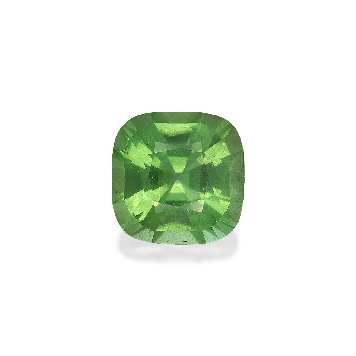 Peridot Cushion Fine Step Cut Green