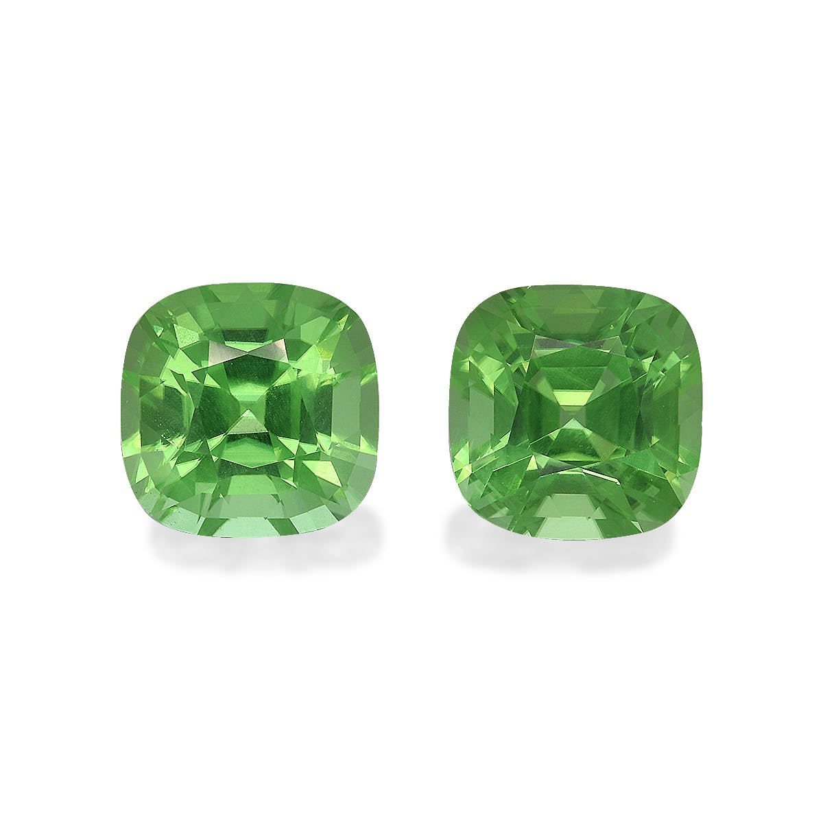 Peridot Cushion Fine Step Cut Green