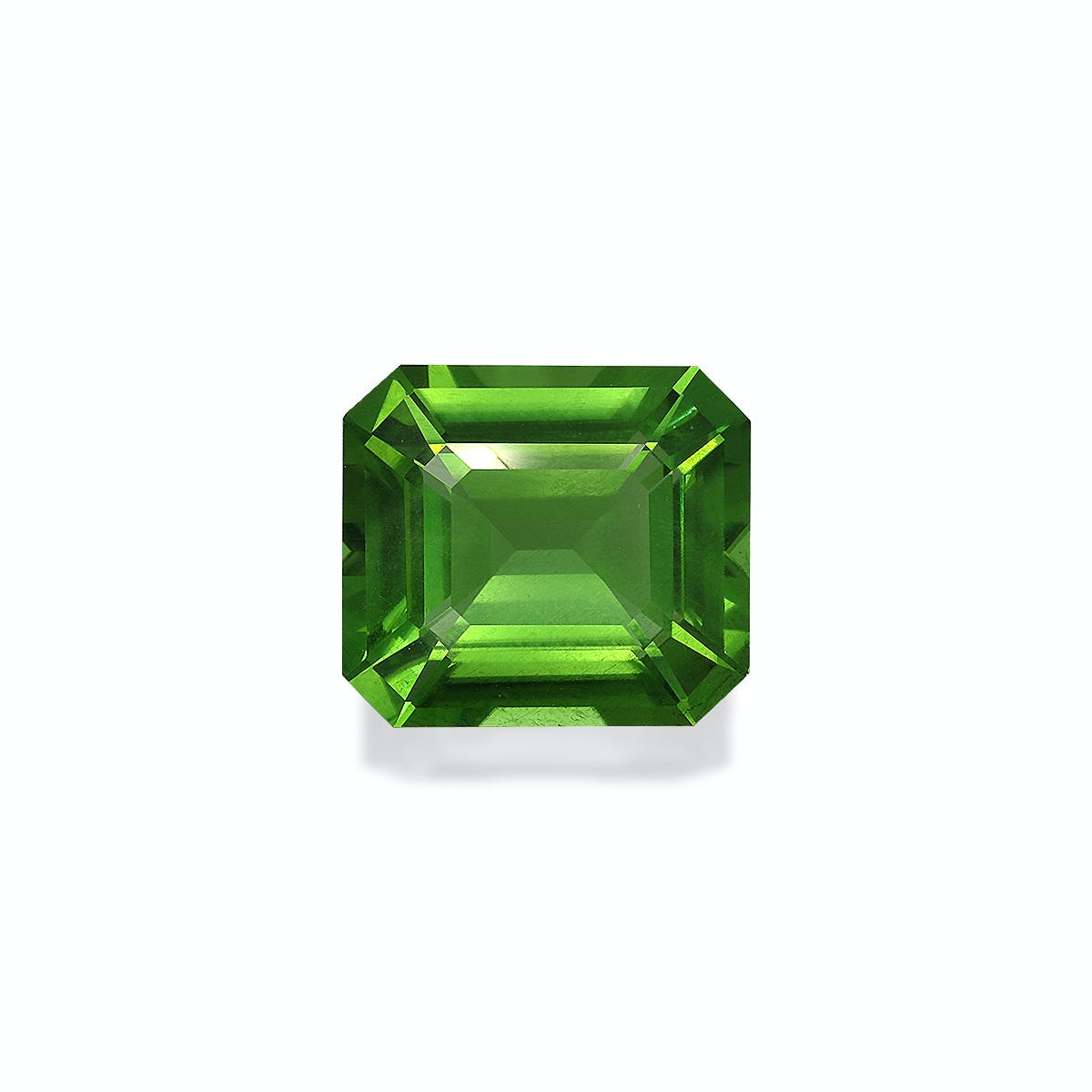 Peridot Rectangular Emerald Cut Pistachio Green