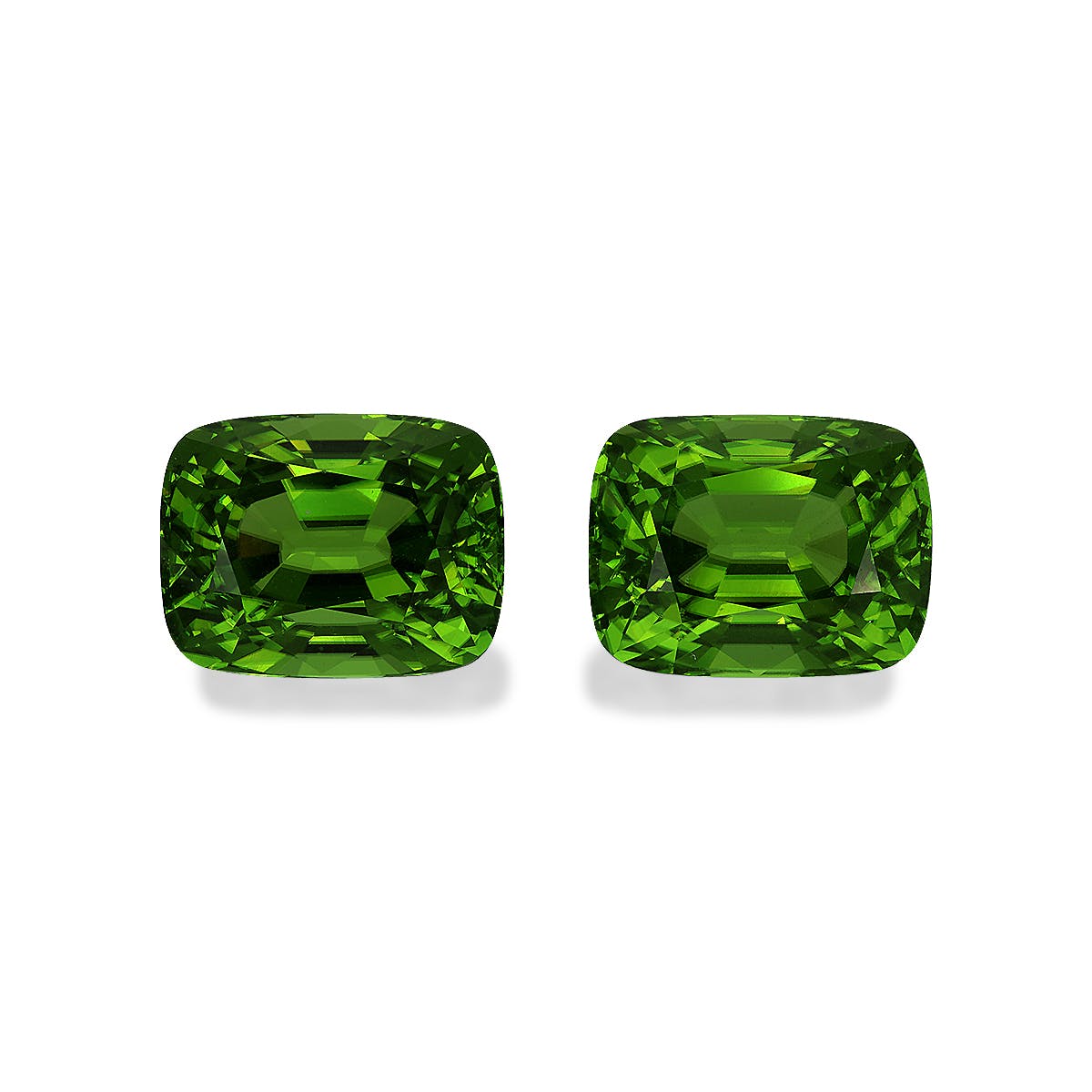 Peridot Cushion Fine Step Cut Green