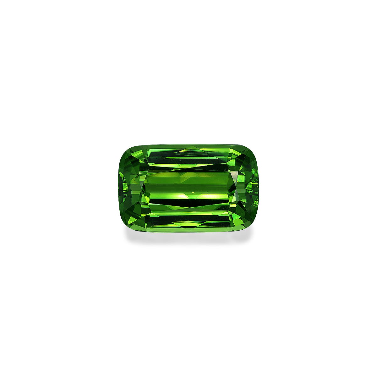 Peridot Cushion Fine Step Cut Green