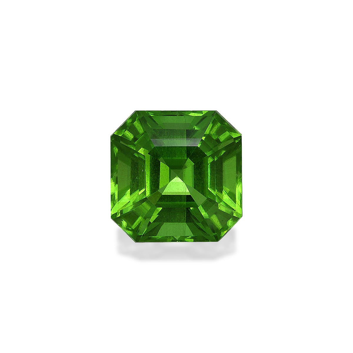 Peridot Square Asscher Cut Green