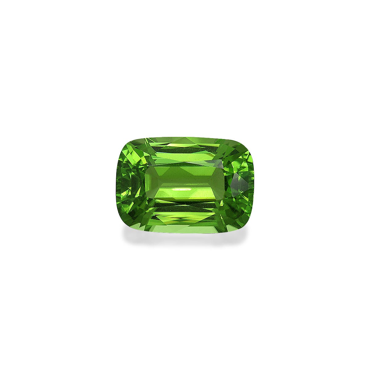 Peridot Cushion Fine Step Cut Green