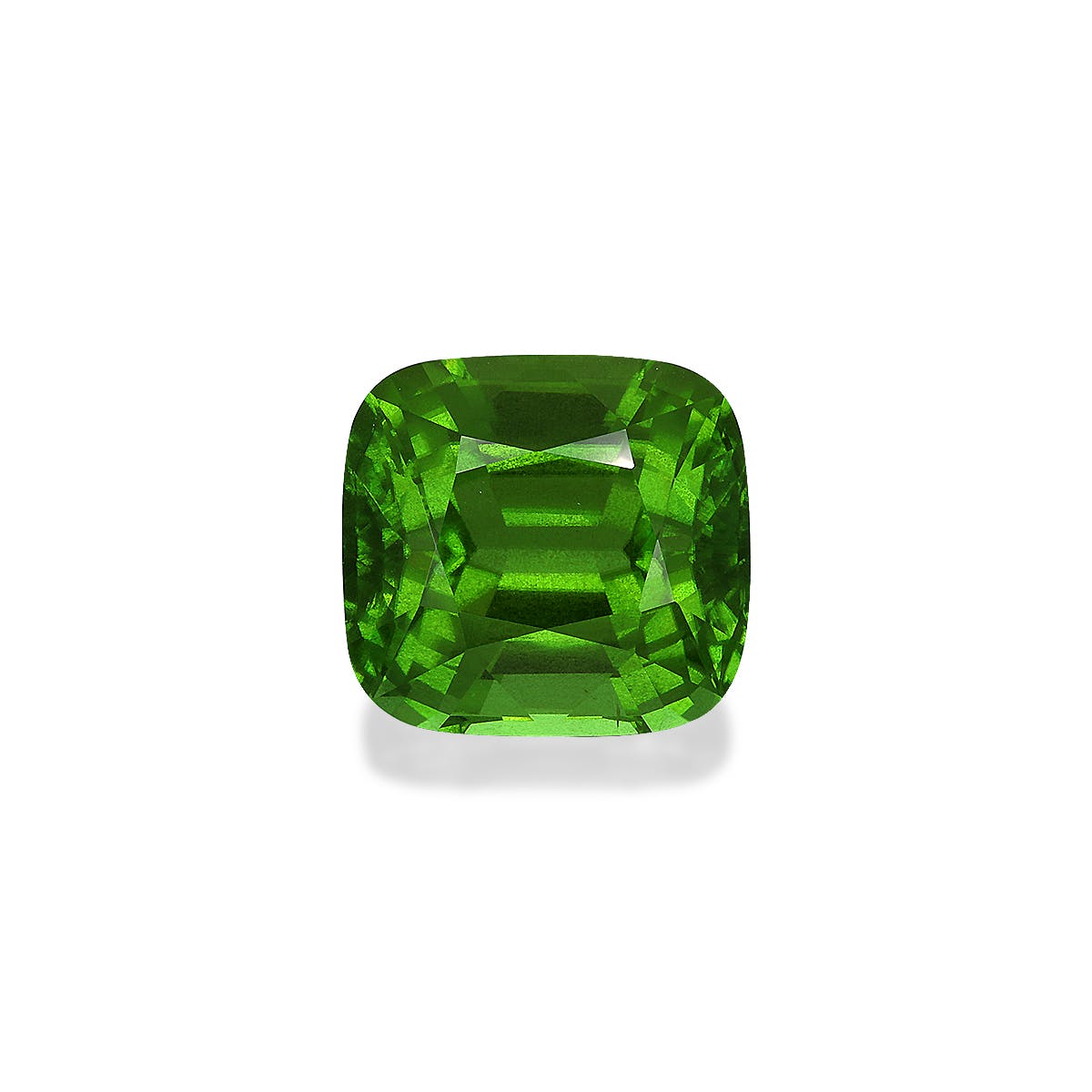 Peridot Cushion Fine Step Cut Green