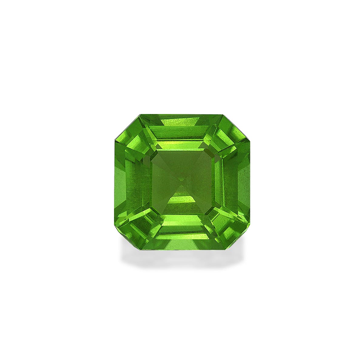 Peridot Square Asscher Cut Green