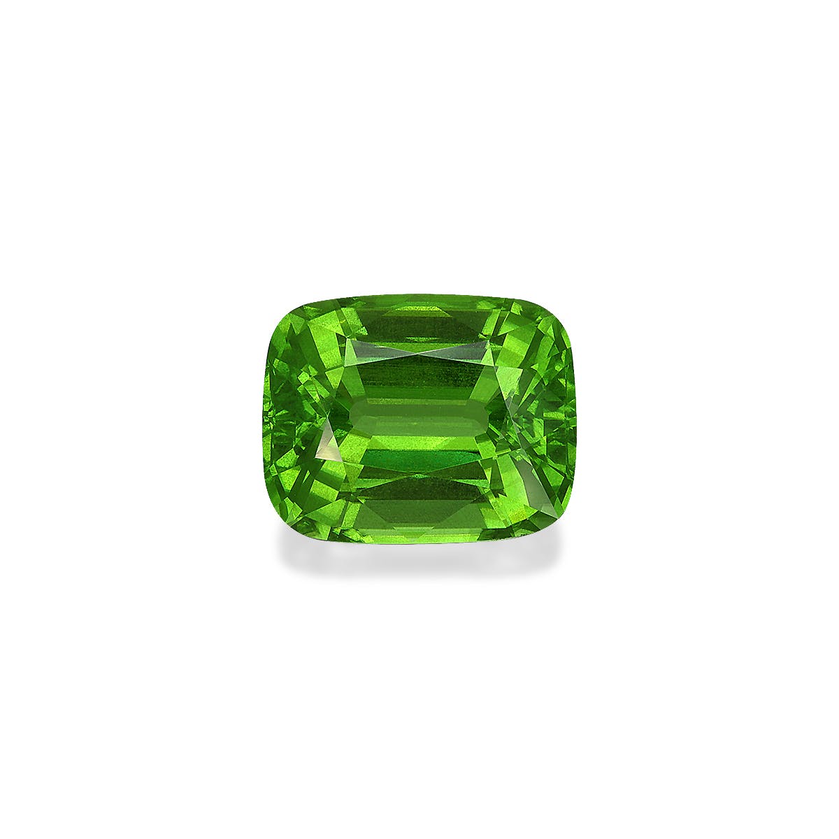 Peridot Cushion Fine Step Cut Green