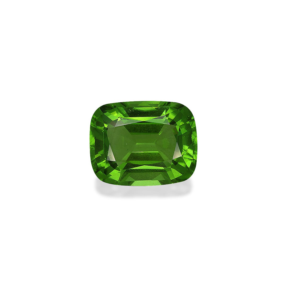 Peridot Cushion Fine Step Cut Green