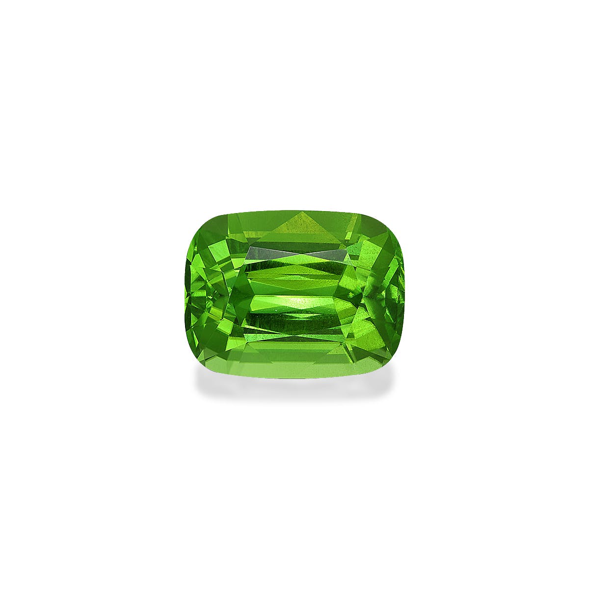 Peridot Cushion Fine Step Cut Green