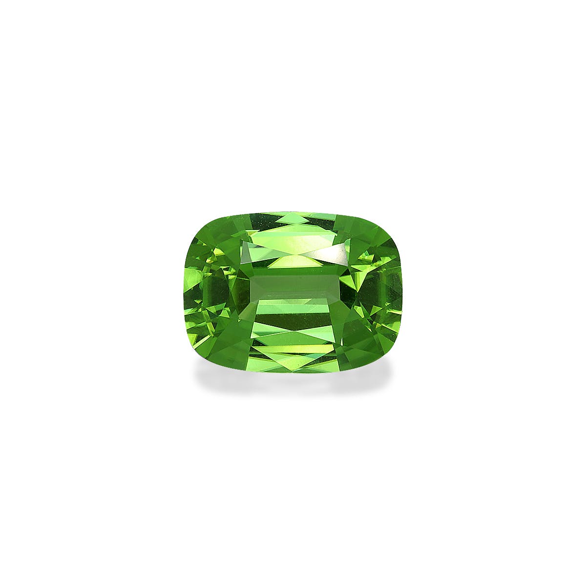 Peridot Cushion Fine Step Cut Green