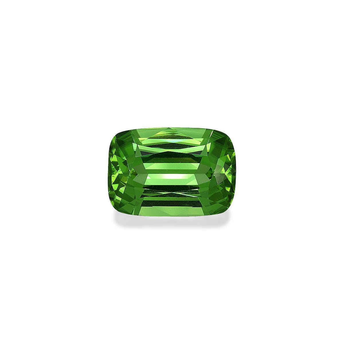 Peridot Cushion Fine Step Cut Green