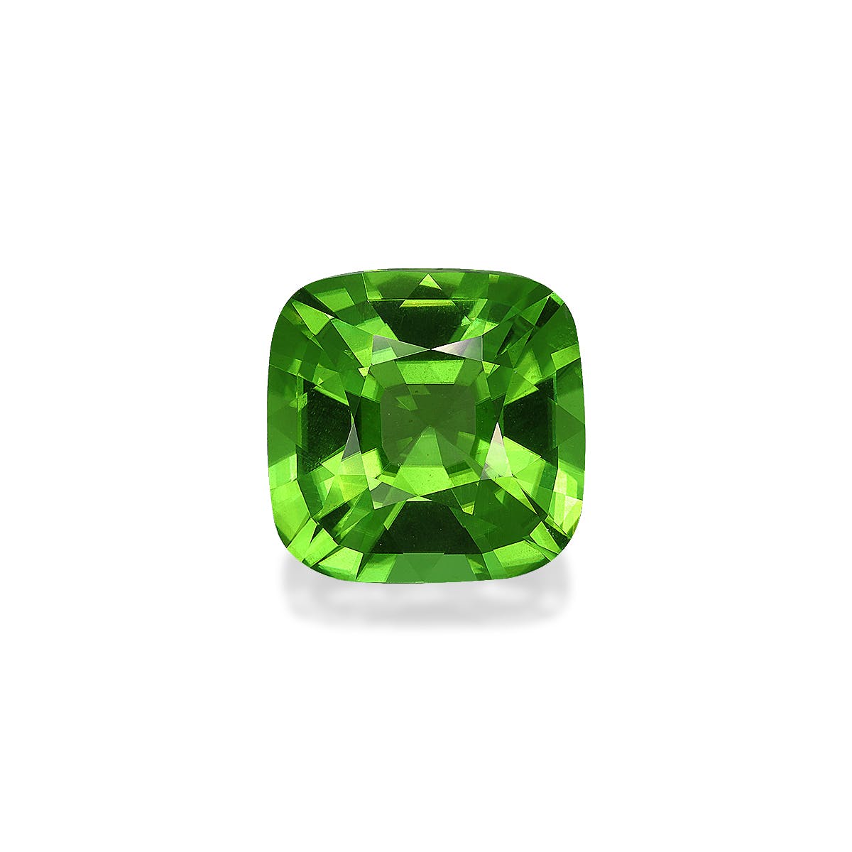 Peridot Cushion Fine Step Cut Green