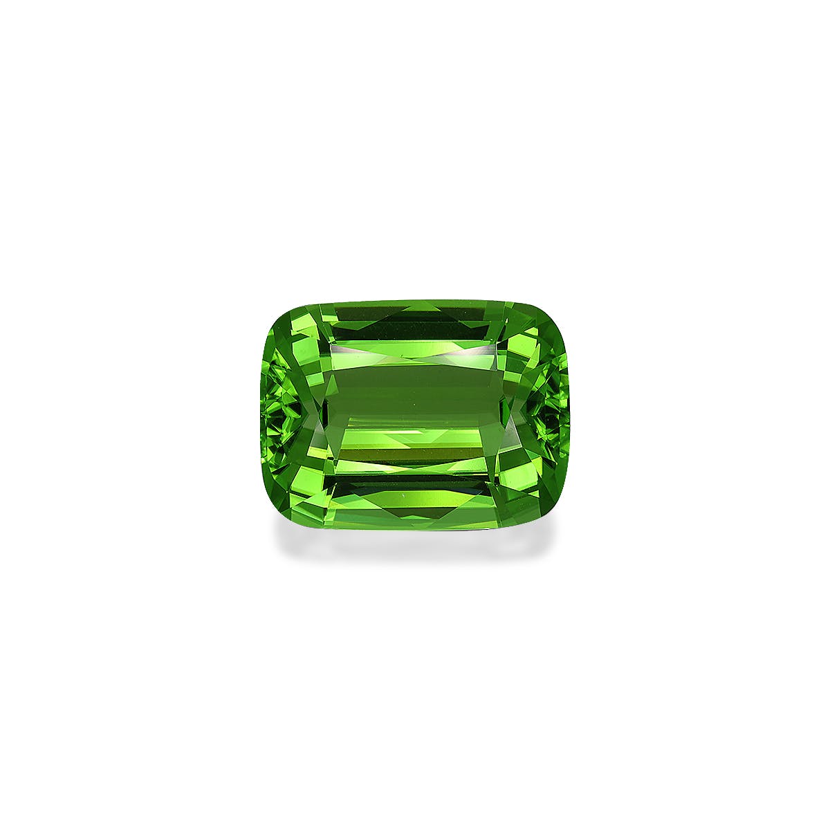 Peridot Cushion Fine Step Cut Green