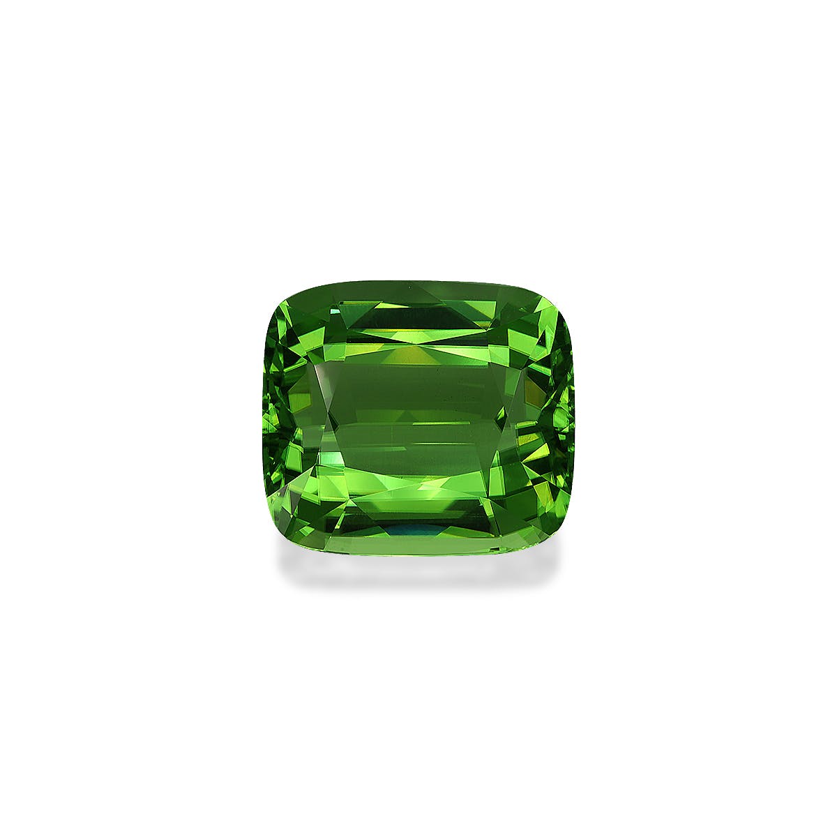 Peridot Cushion Fine Step Cut Green