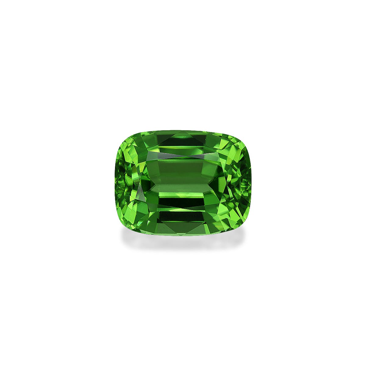 Peridot Cushion Fine Step Cut Green