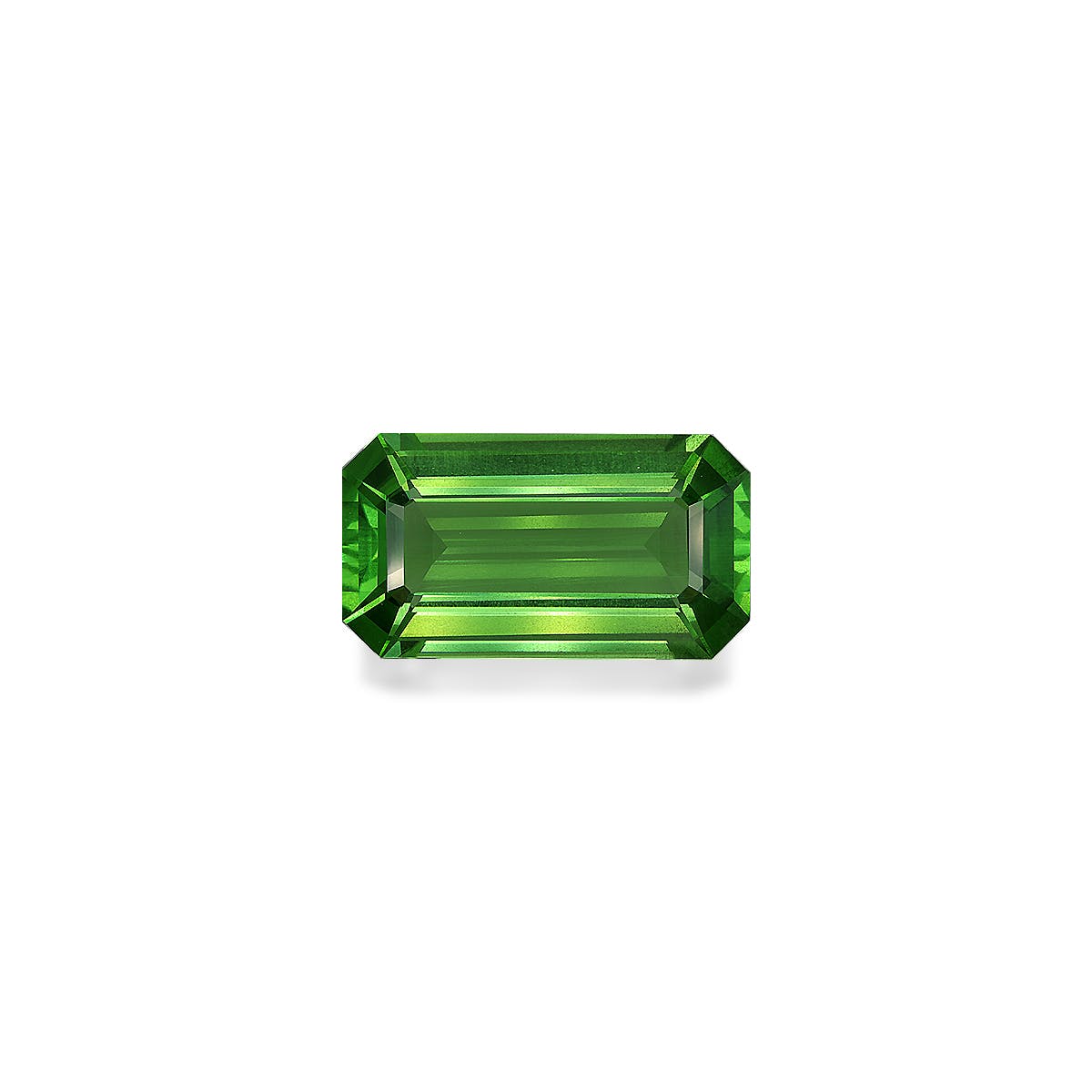 Peridot Rectangular Emerald Cut Lime Green