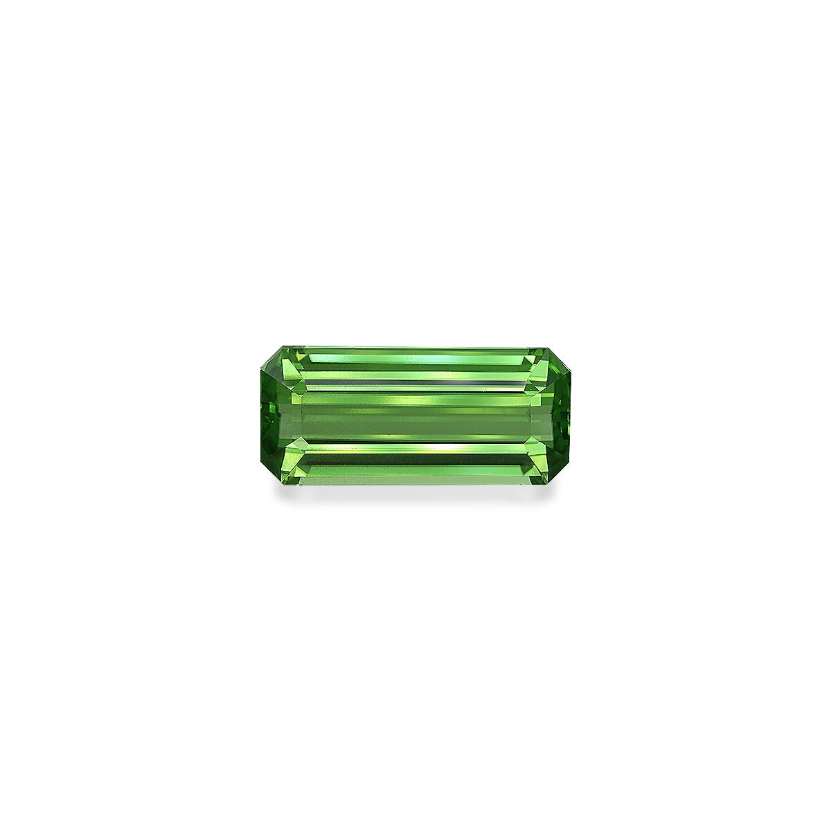 Peridot Rectangular Emerald Cut Lime Green