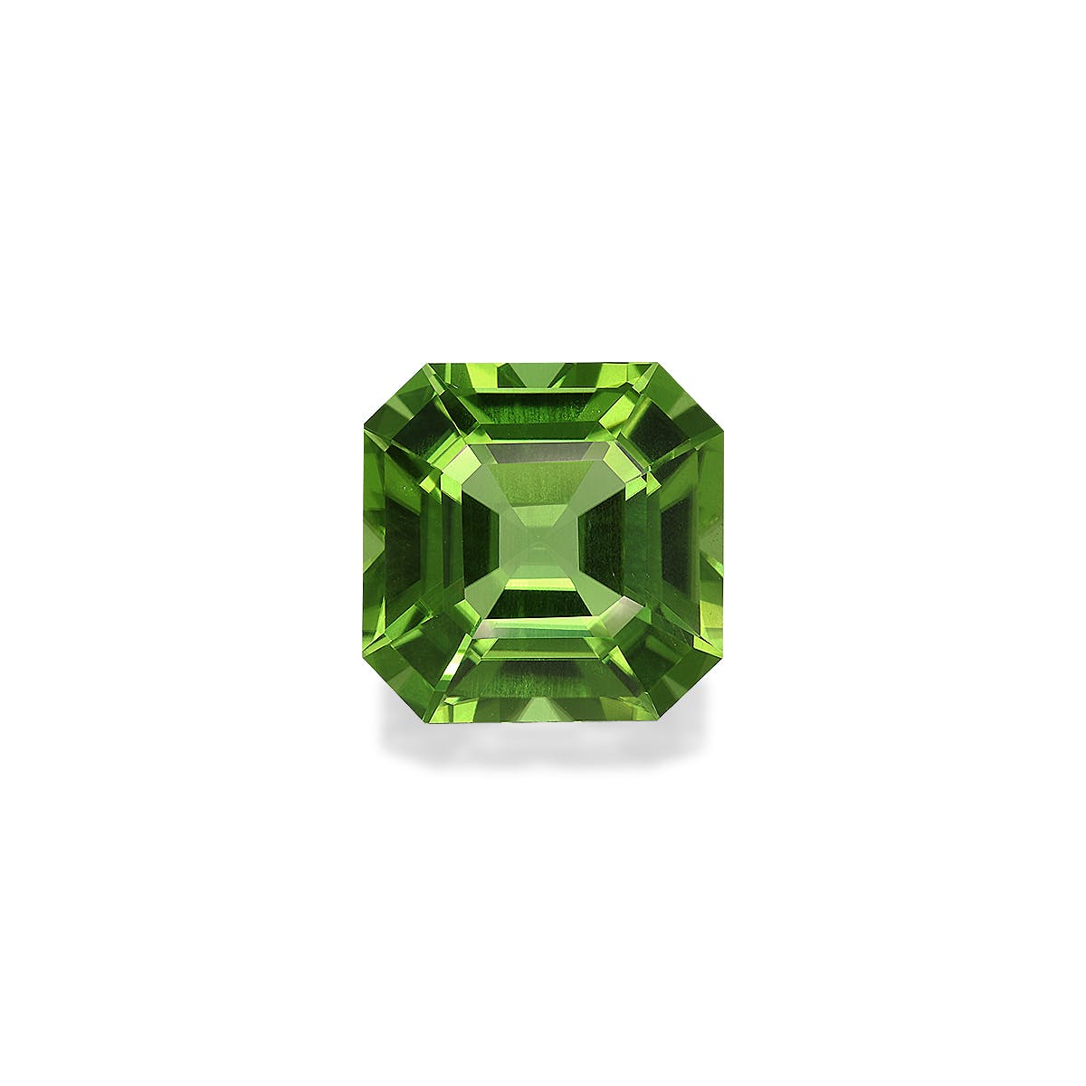 Peridot Square Asscher Cut Green