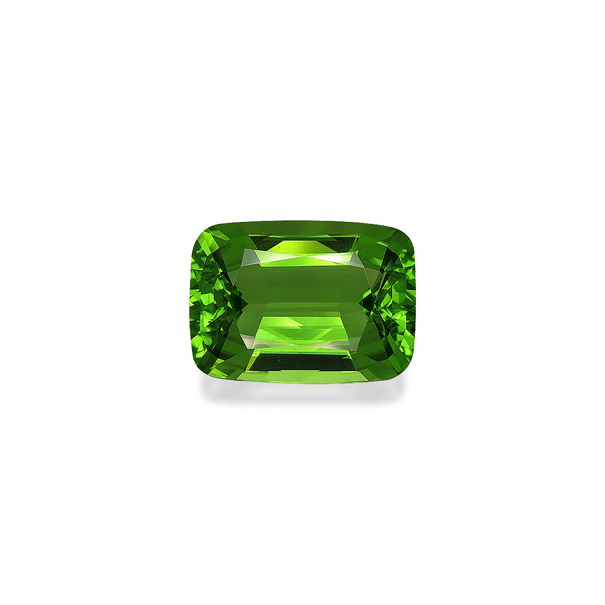 Peridot Cushion Fine Step Cut Green