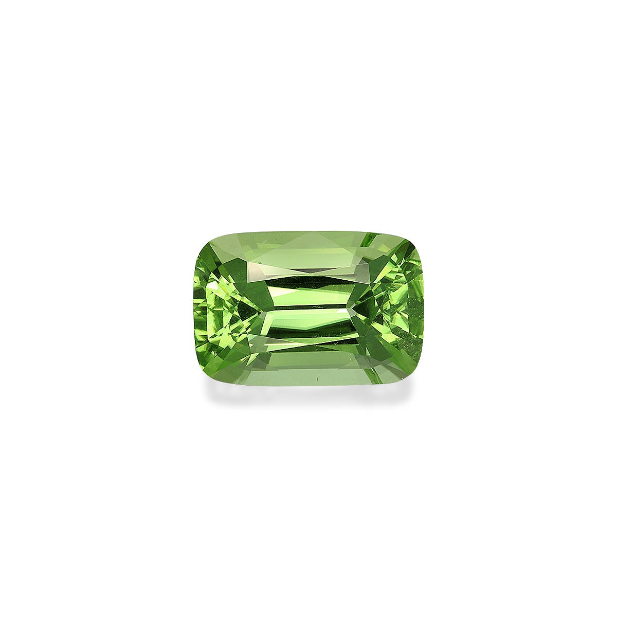 Peridot Cushion Fine Step Cut Green