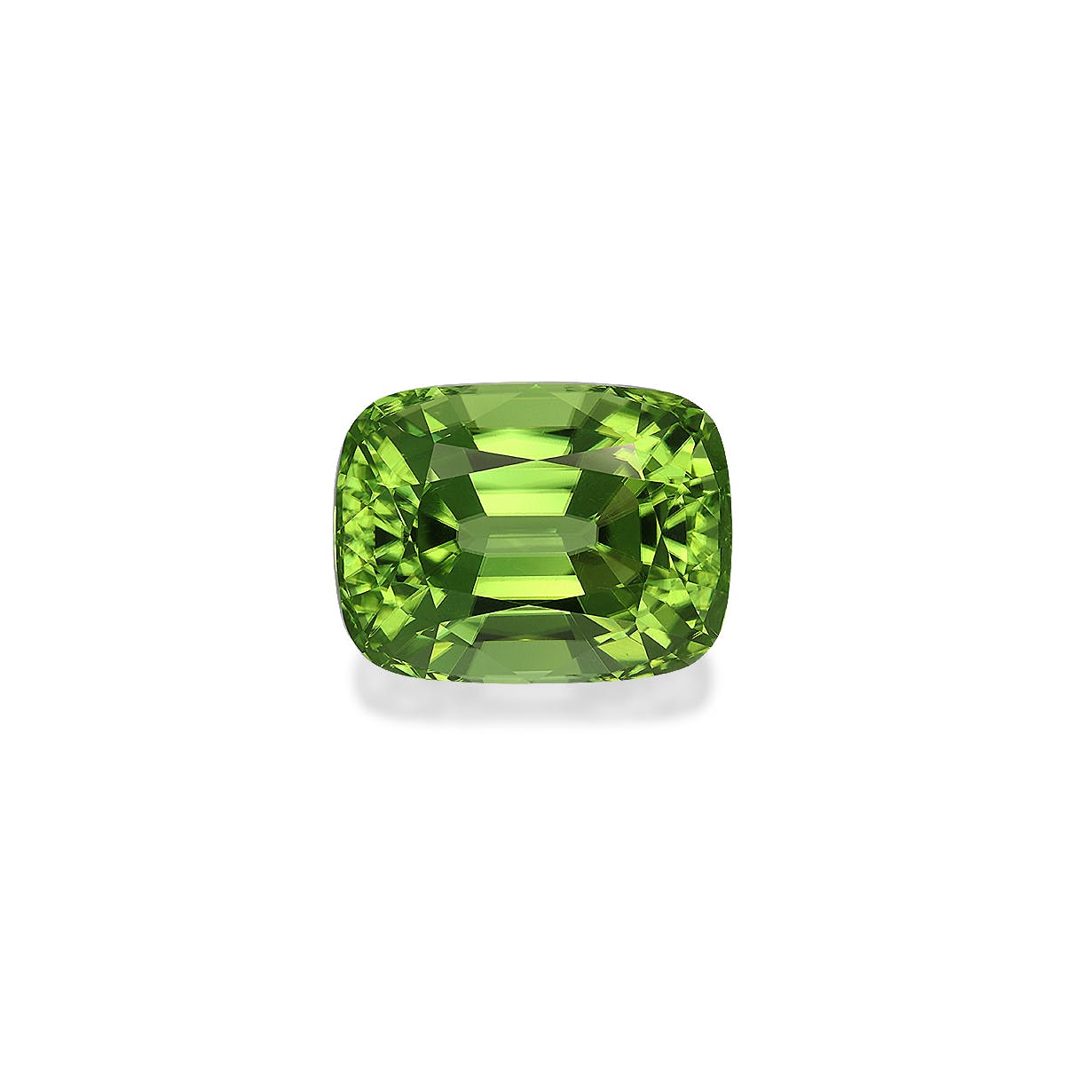 Peridot Cushion Fine Step Cut Green