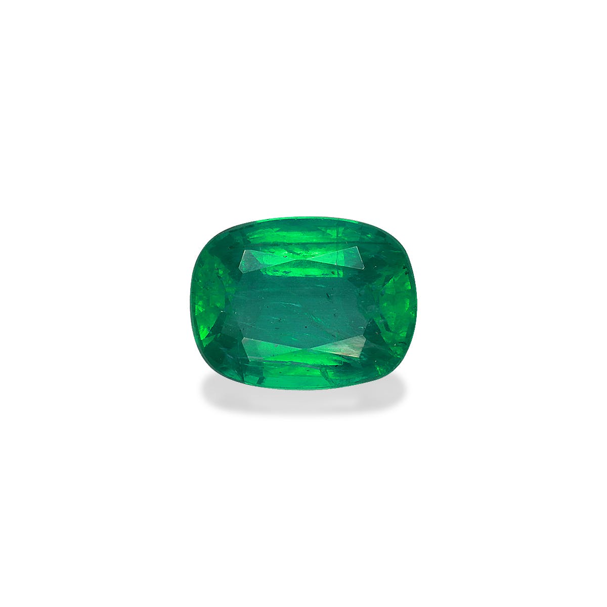 Zambian Emerald Cushion Fine Step Cut Green