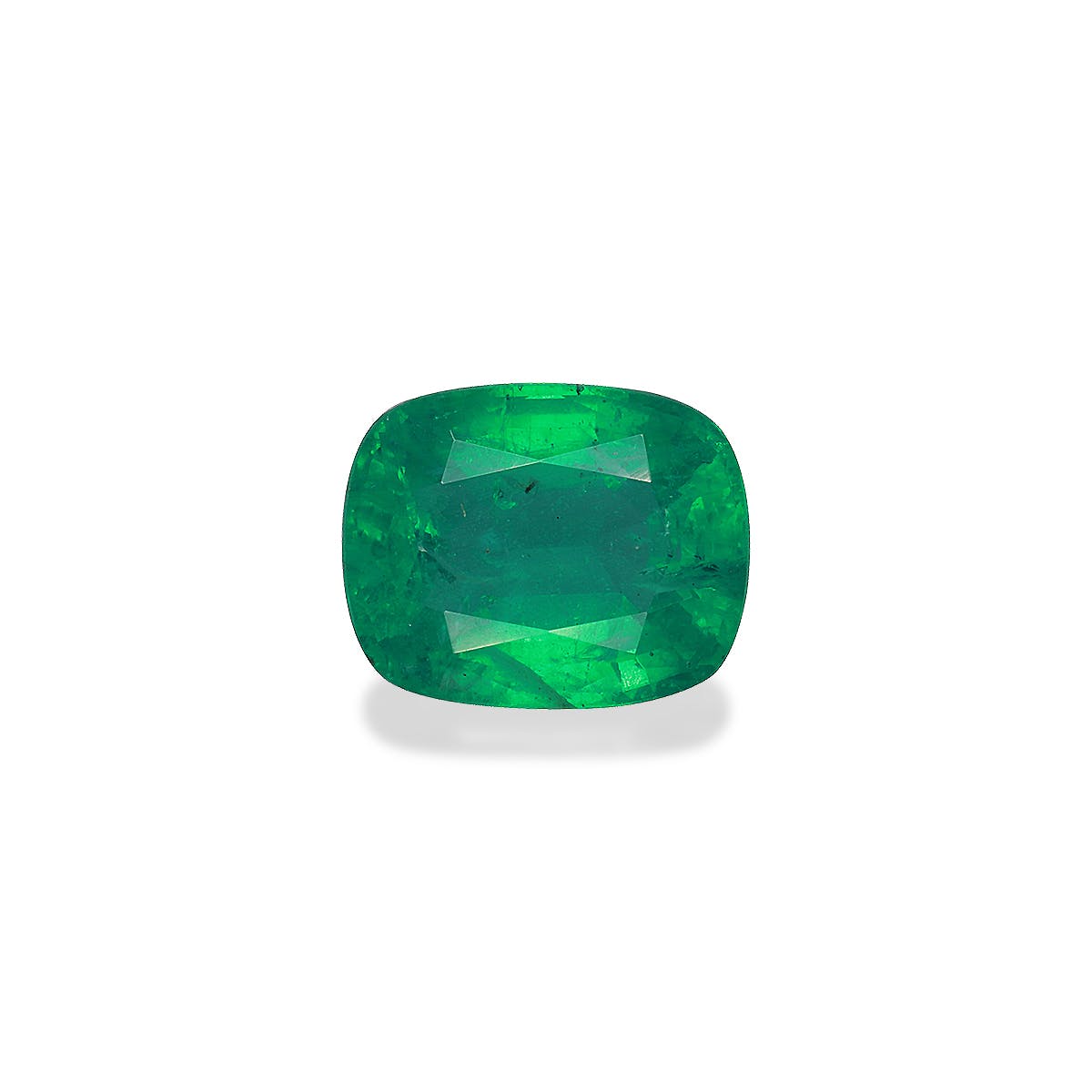 Zambian Emerald Cushion Fine Step Cut Green