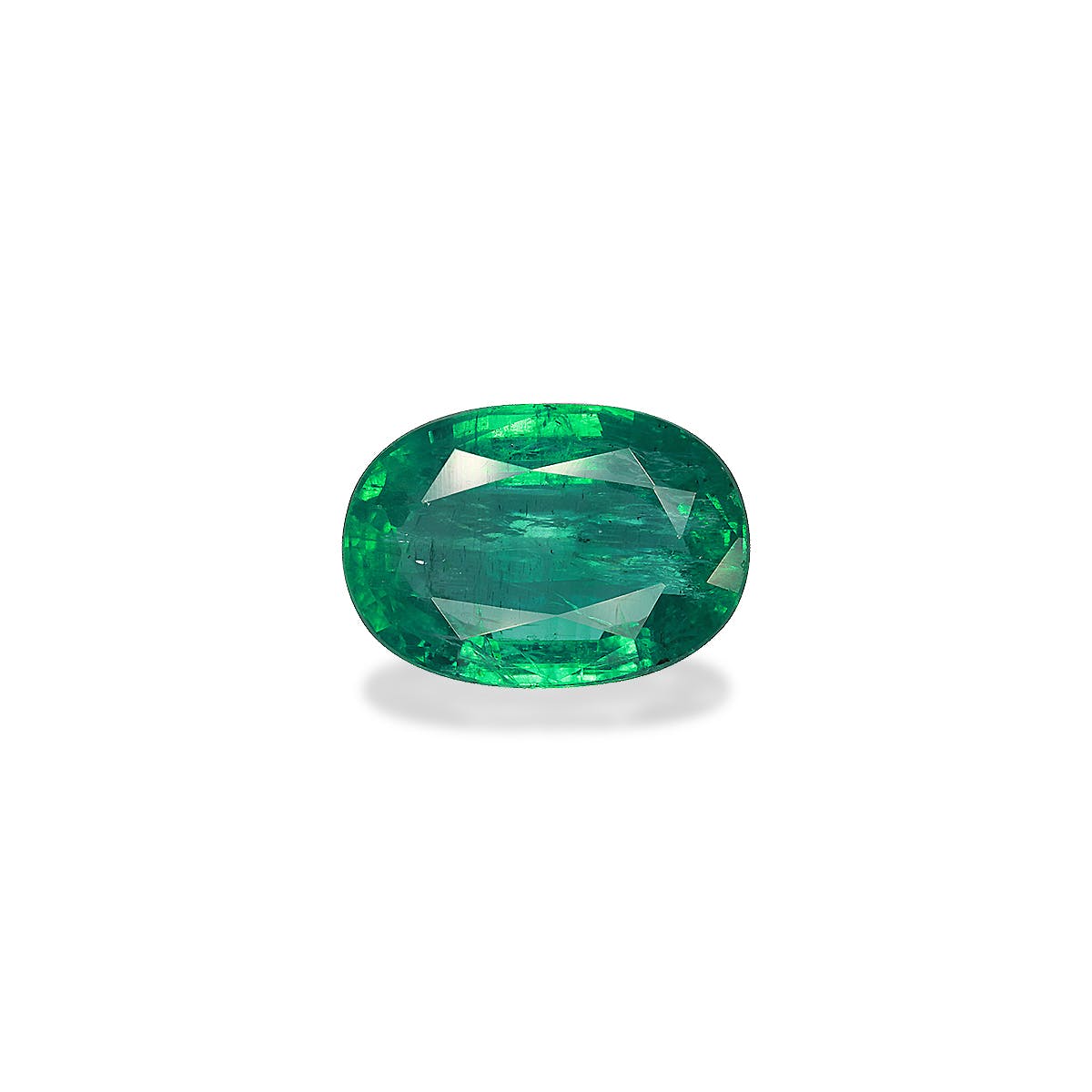 Zambian Emerald Oval Fine Step Cut Green