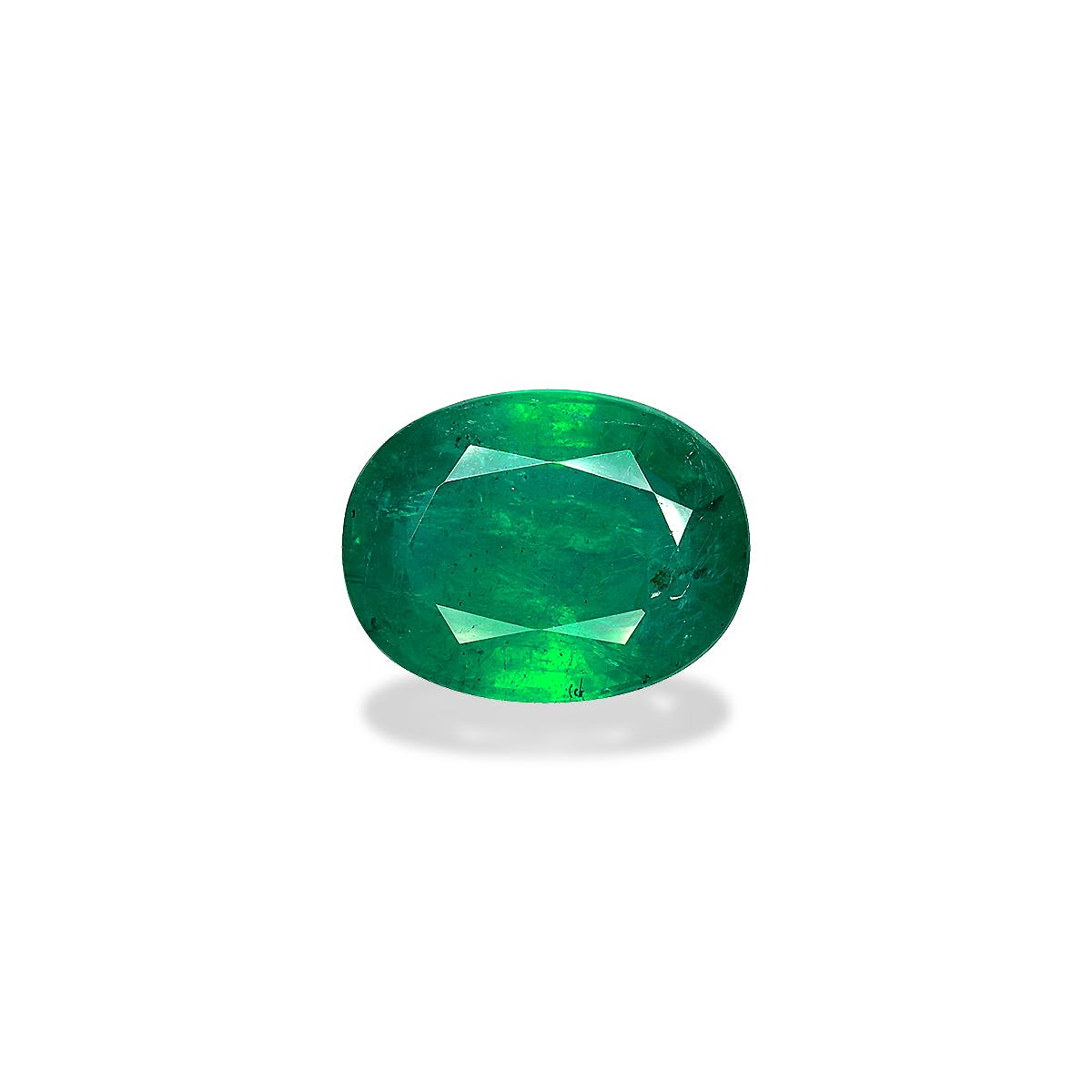 Zambian Emerald Oval Fine Step Cut Green