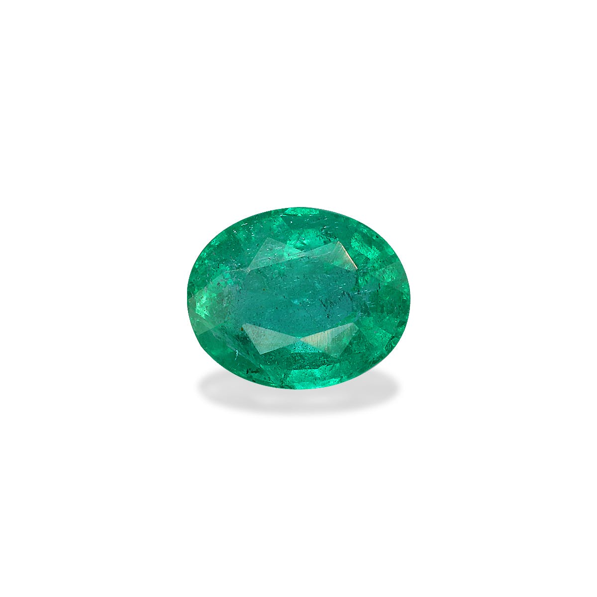 Zambian Emerald Oval Fine Step Cut Green