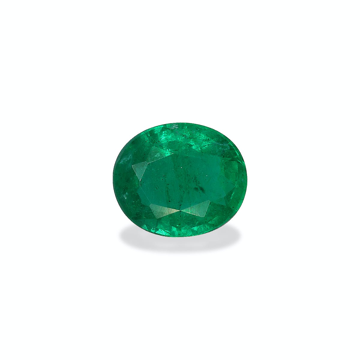 Zambian Emerald Oval Fine Step Cut Green