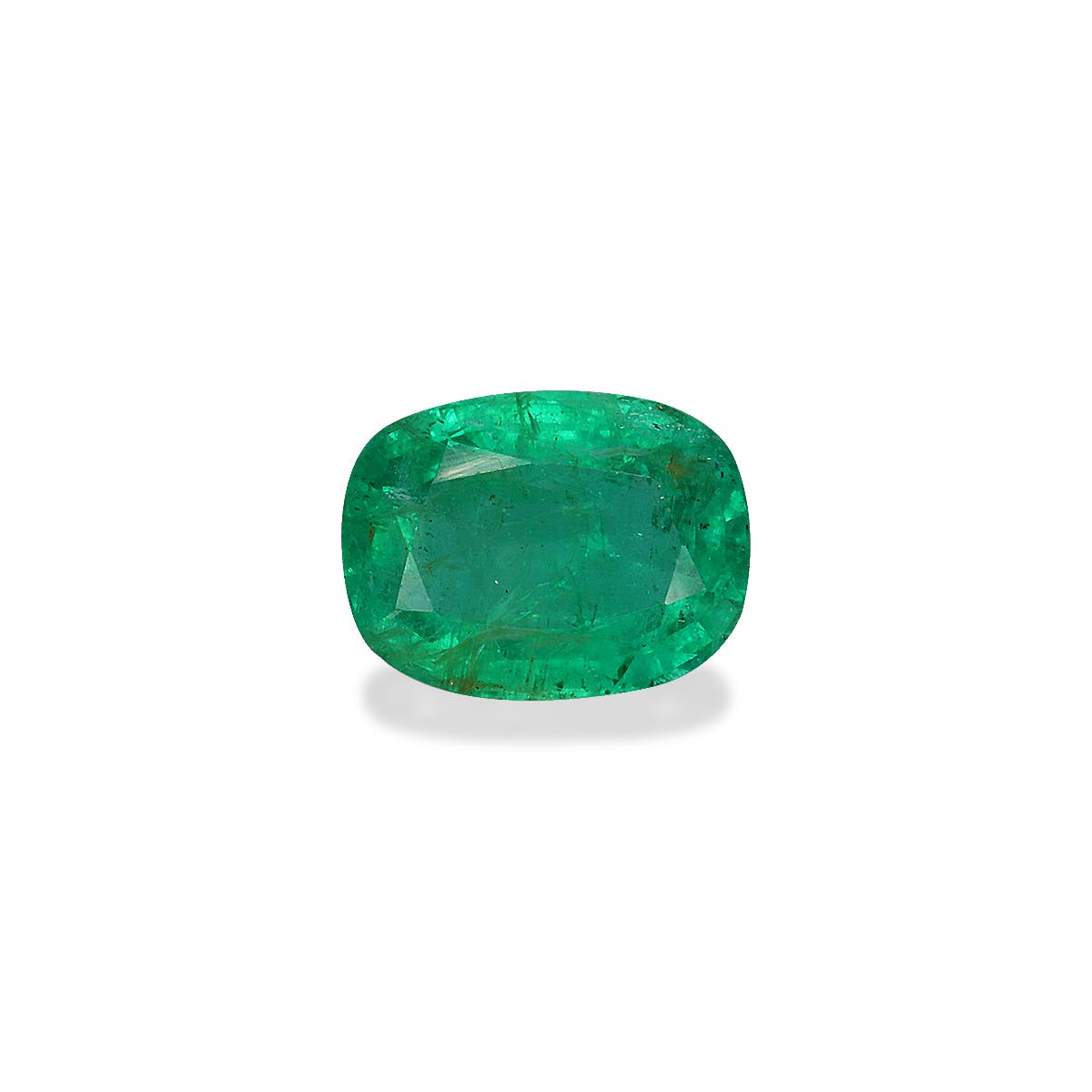 Zambian Emerald Cushion Fine Step Cut Green