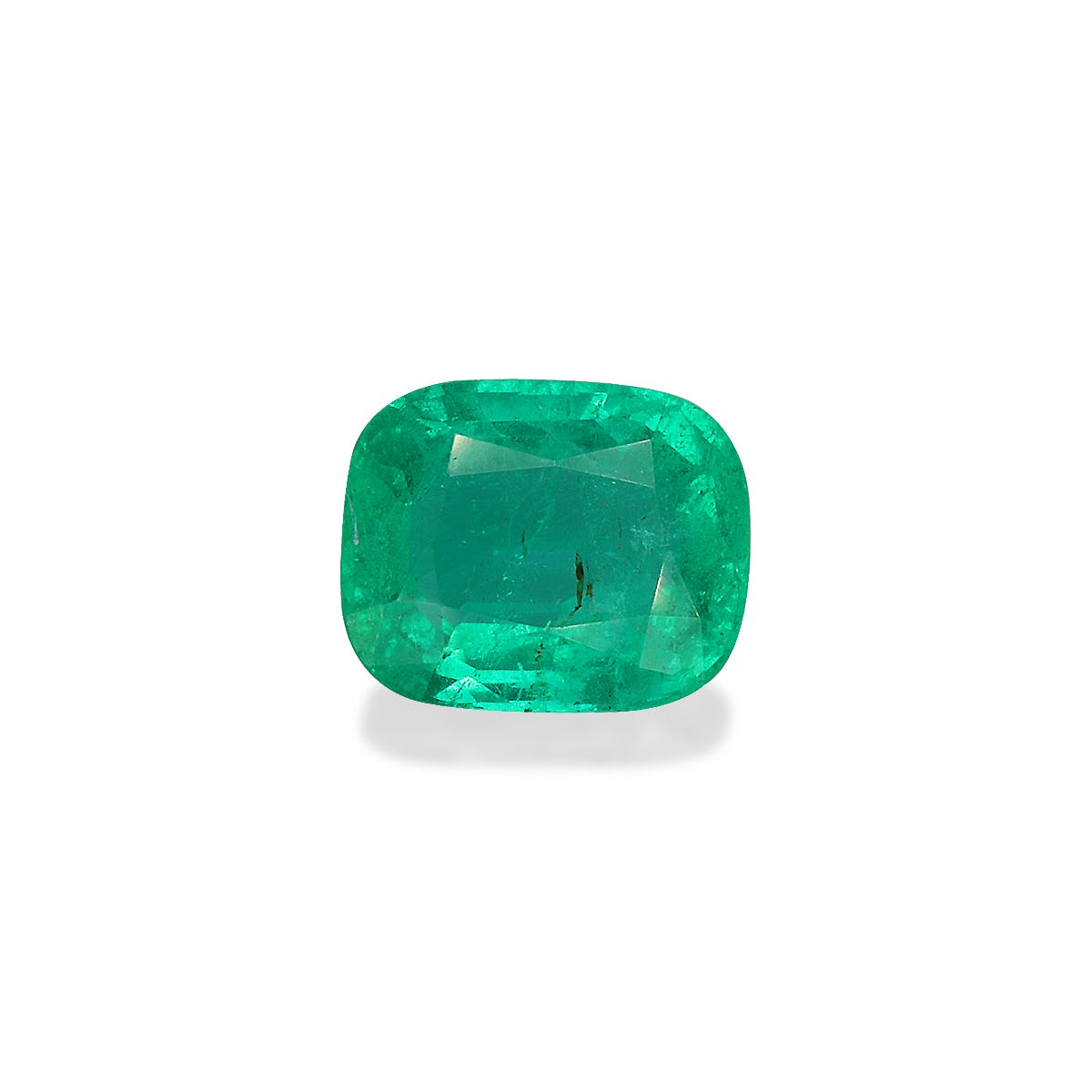 Zambian Emerald Cushion Fine Step Cut Green