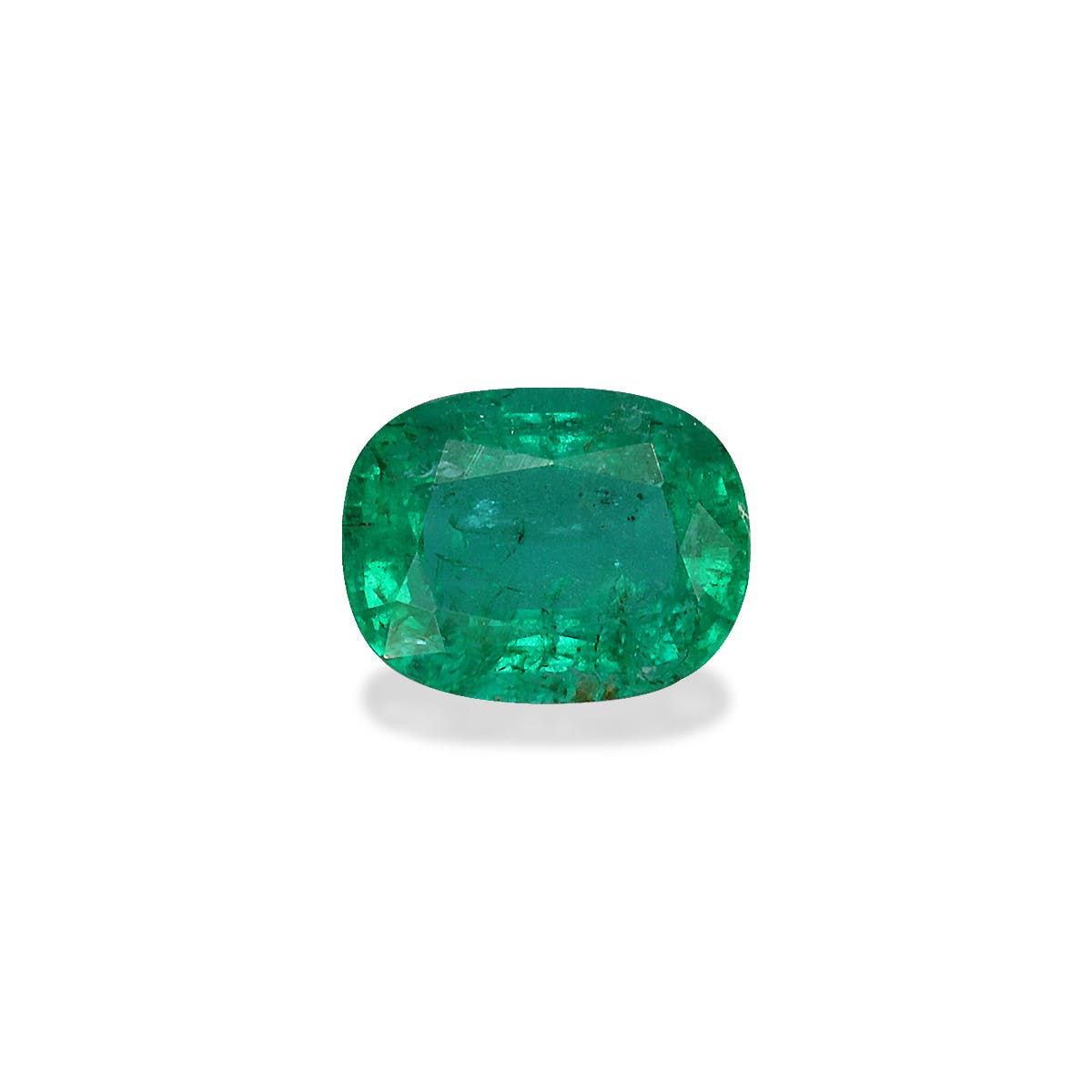 Zambian Emerald Cushion Fine Step Cut Green